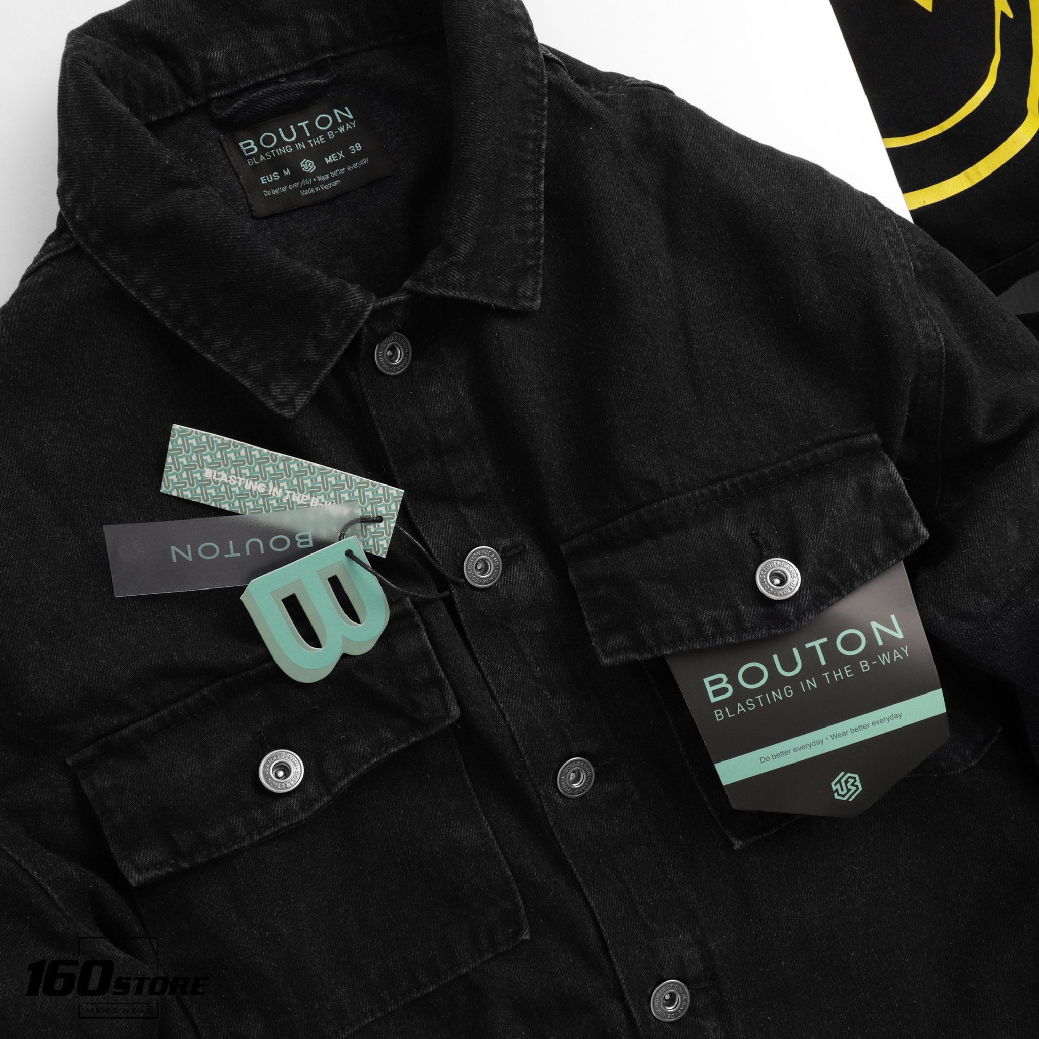 Áo khoác jeans BOUTON Smile Printed