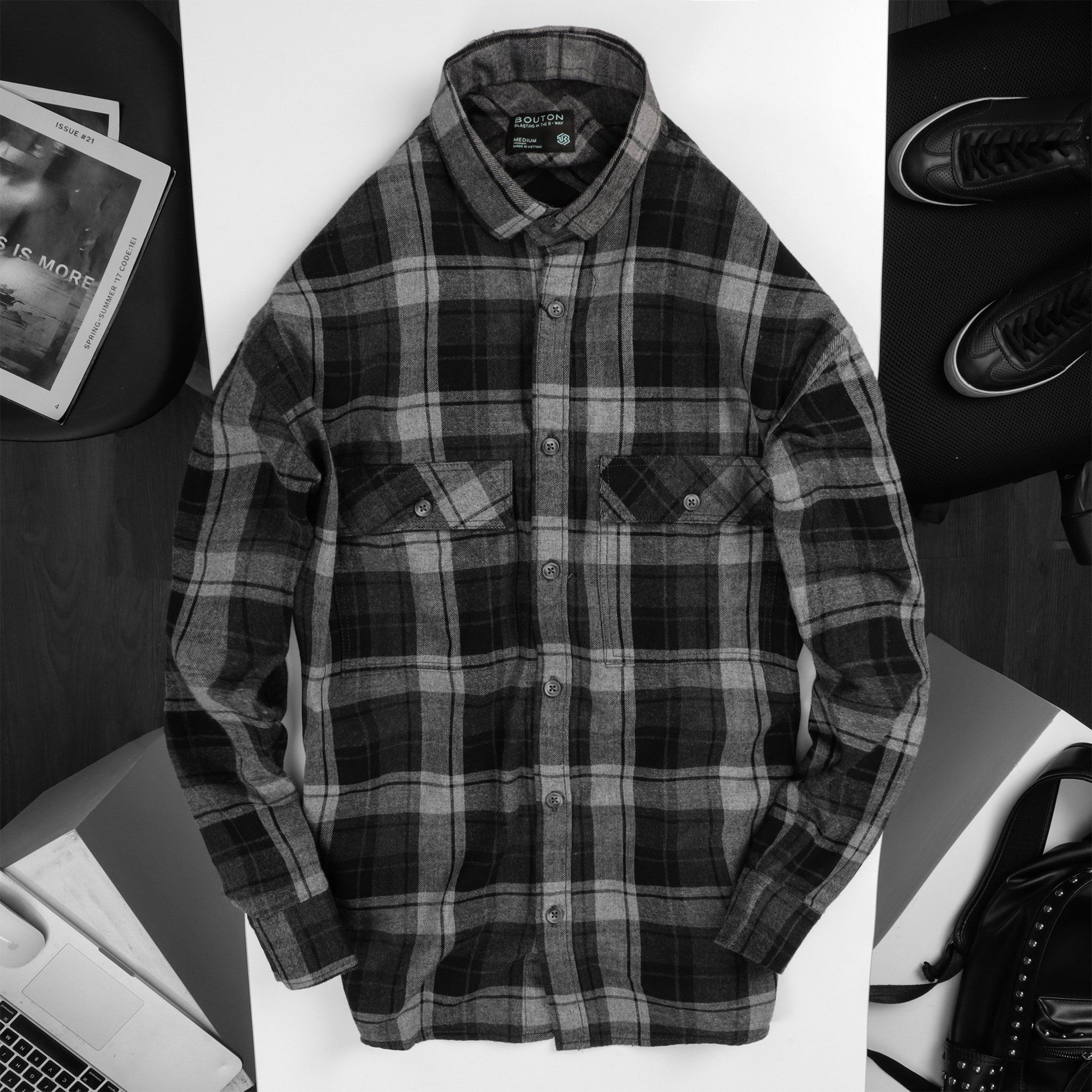 Áo sơmi BOUTON Flannel Caro