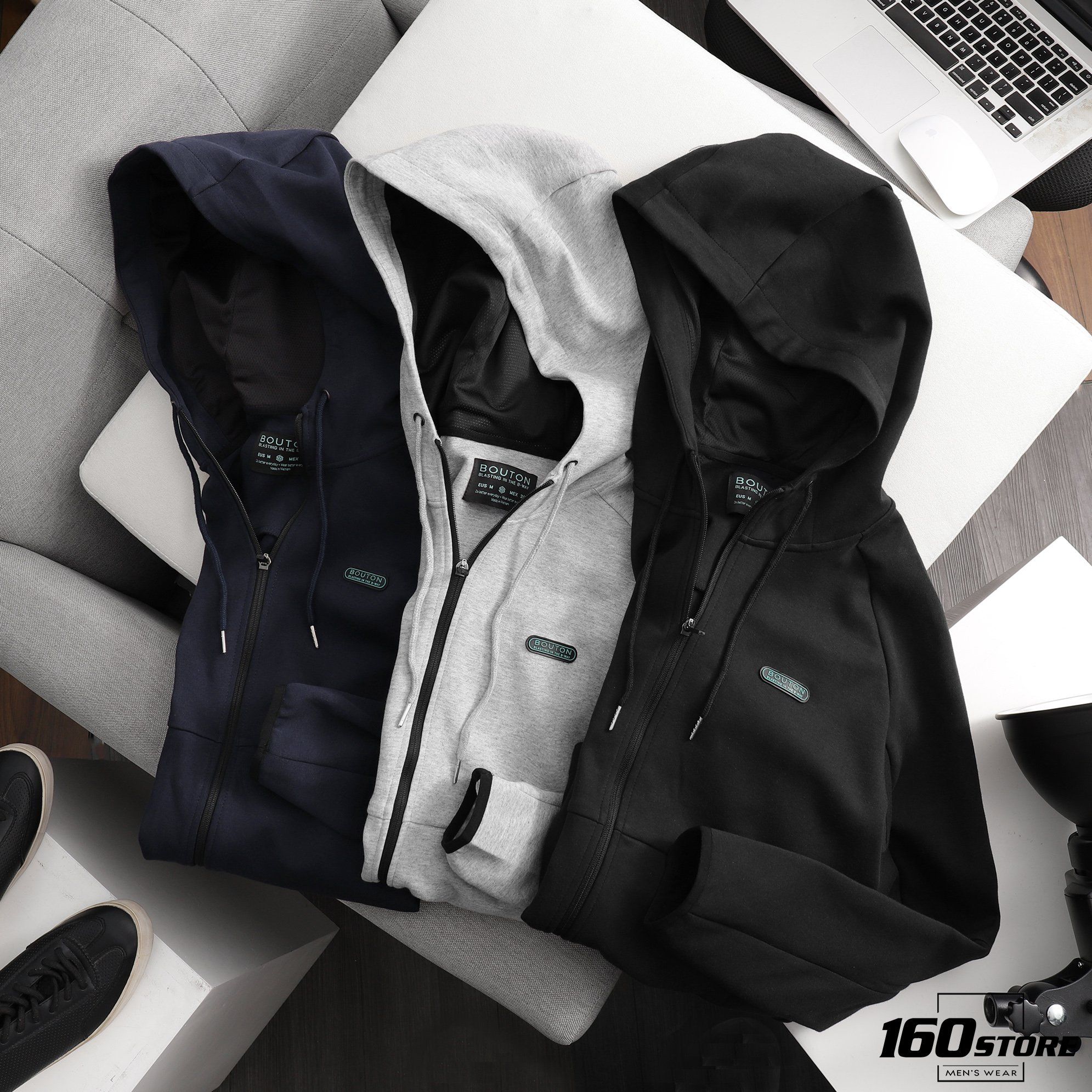 Áo khoác BOUTON hoodie zip