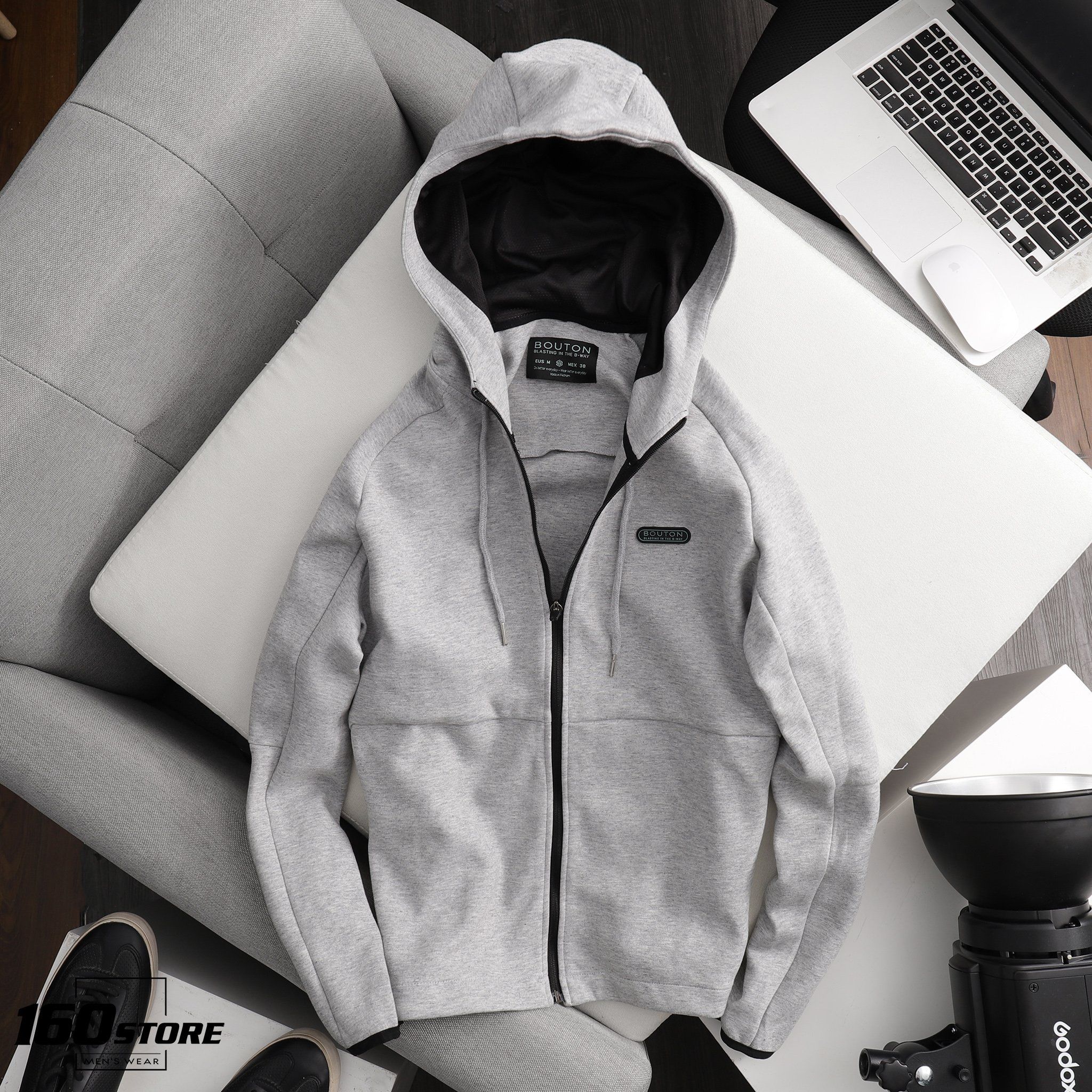 Áo khoác BOUTON hoodie zip