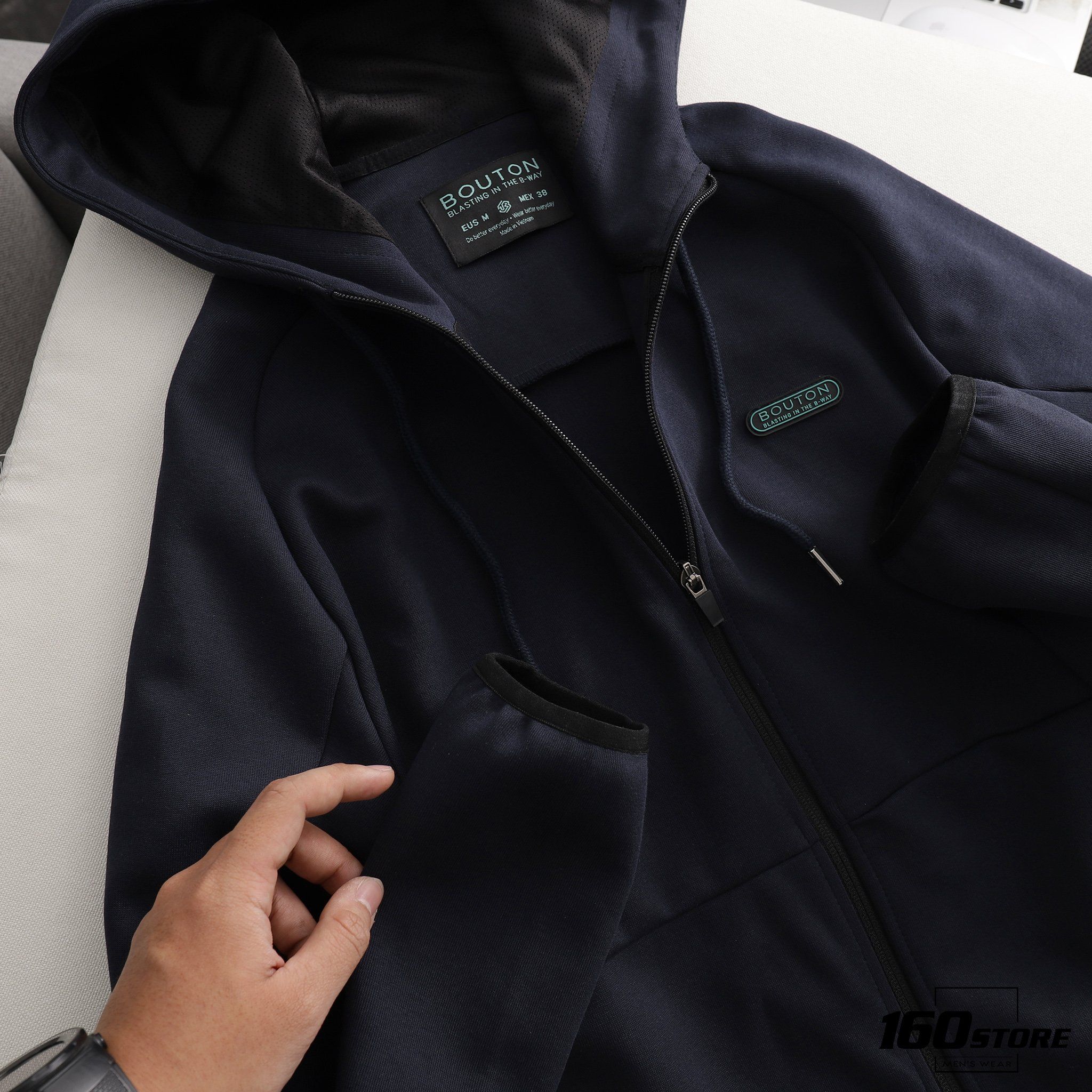 Áo khoác BOUTON hoodie zip