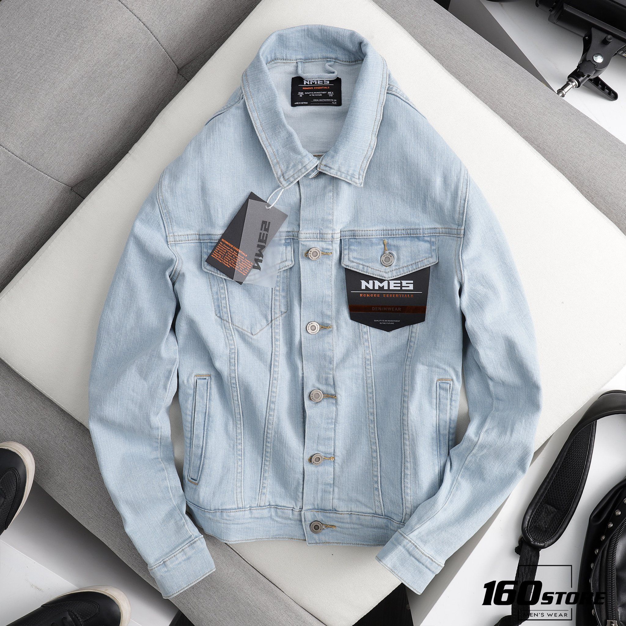 Áo khoác jeans NOMOUS ESSENTIALS light blue
