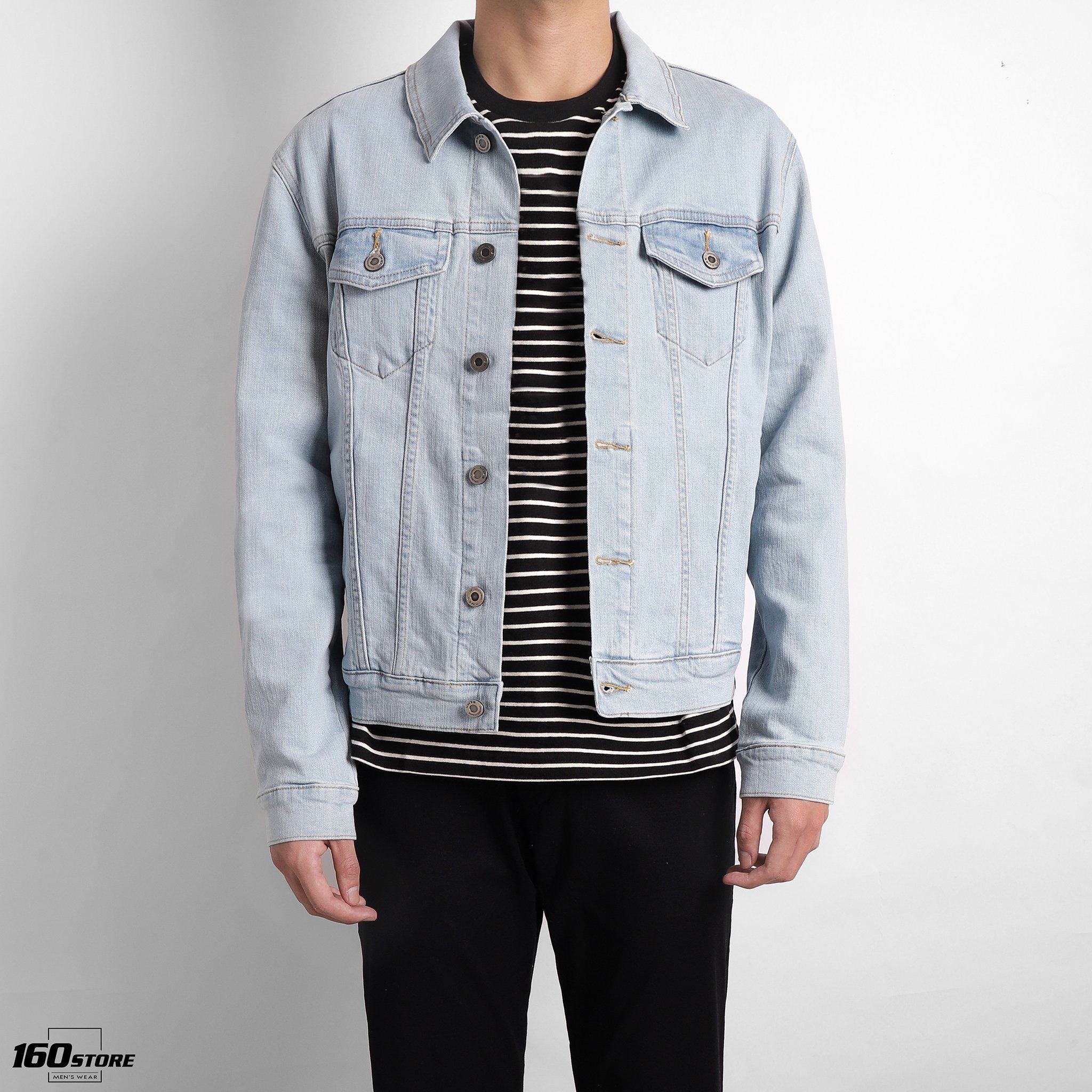 Áo khoác jeans NOMOUS ESSENTIALS light blue