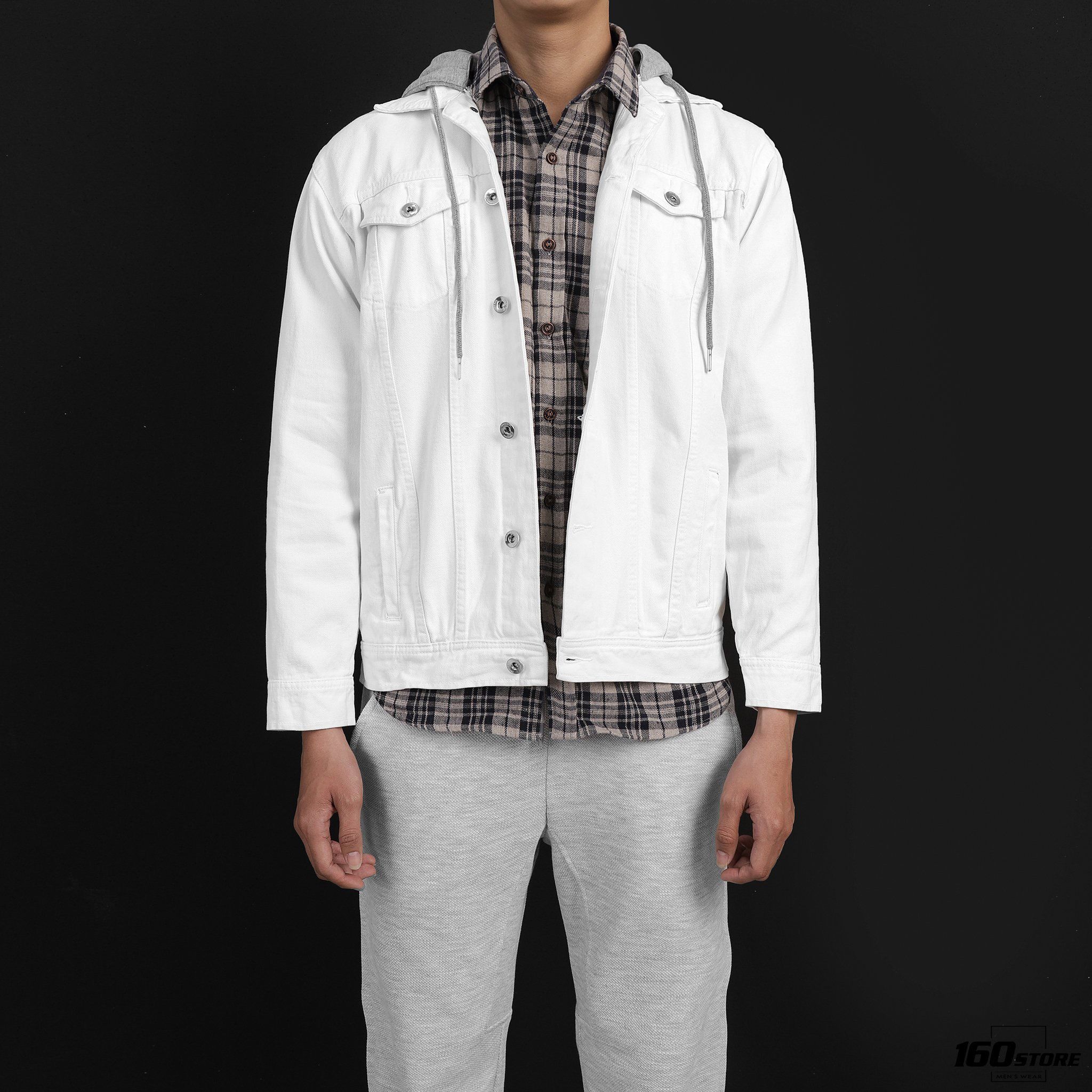 Áo khoác ZRA denim phối nón (2 in 1)