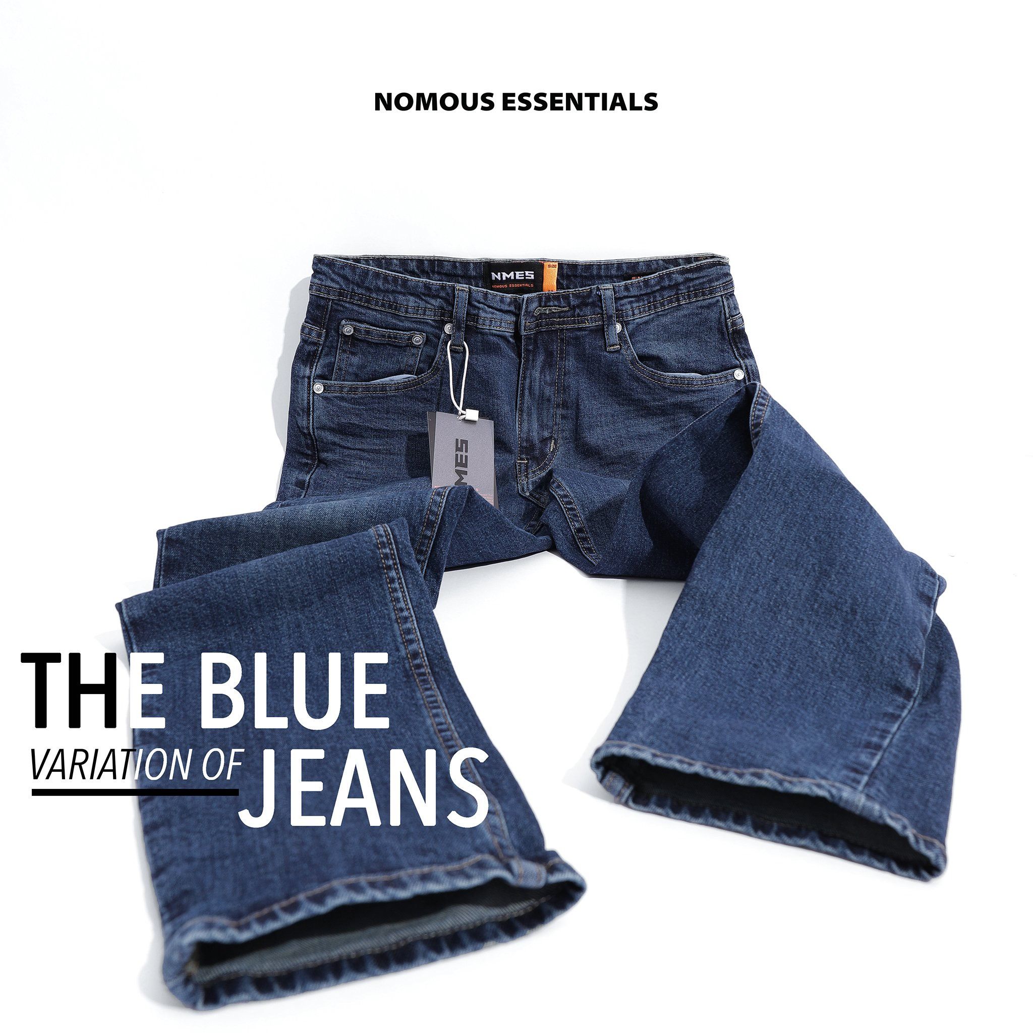 Quần jeans NOMOUS ESSENTIALS dark blue slim
