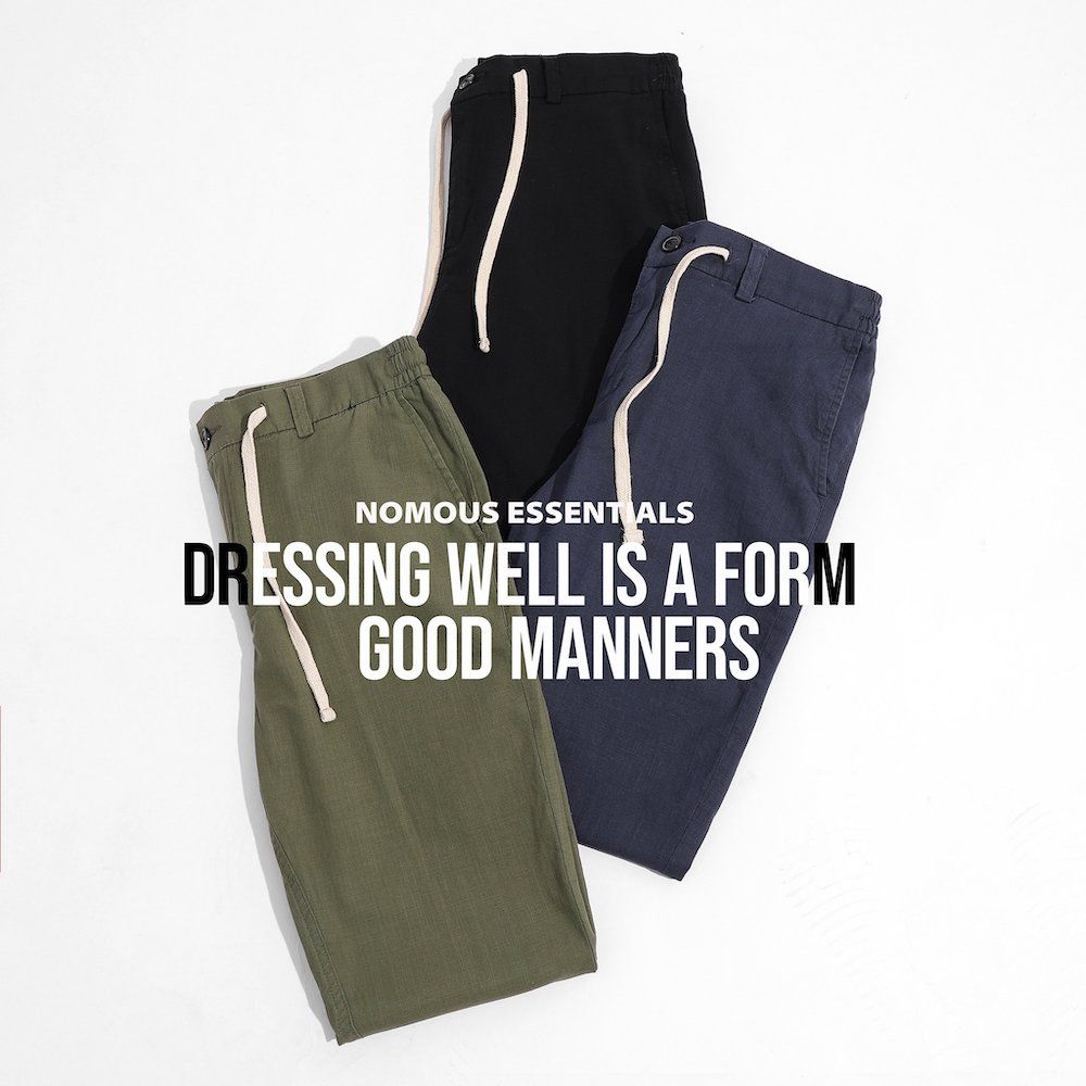 Quần dài linen lưng thun NOMOUS ESSENTIALS slim