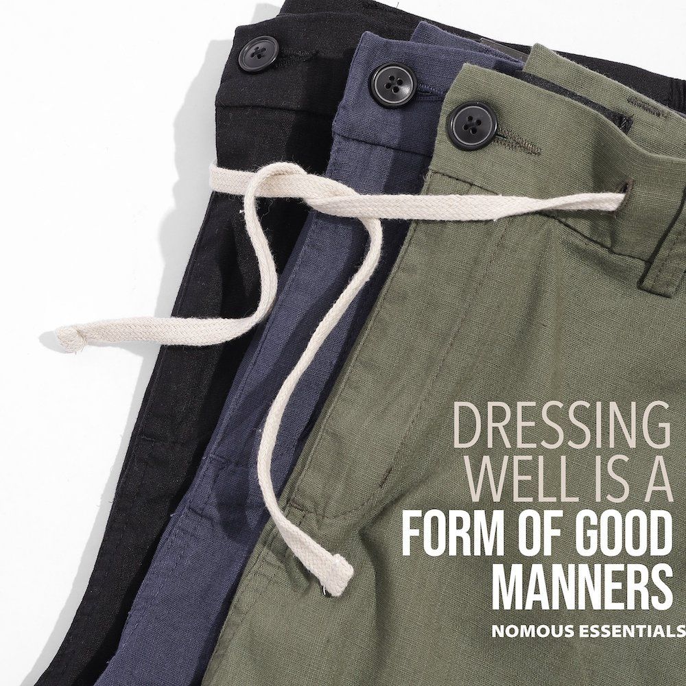 Quần dài linen lưng thun NOMOUS ESSENTIALS slim