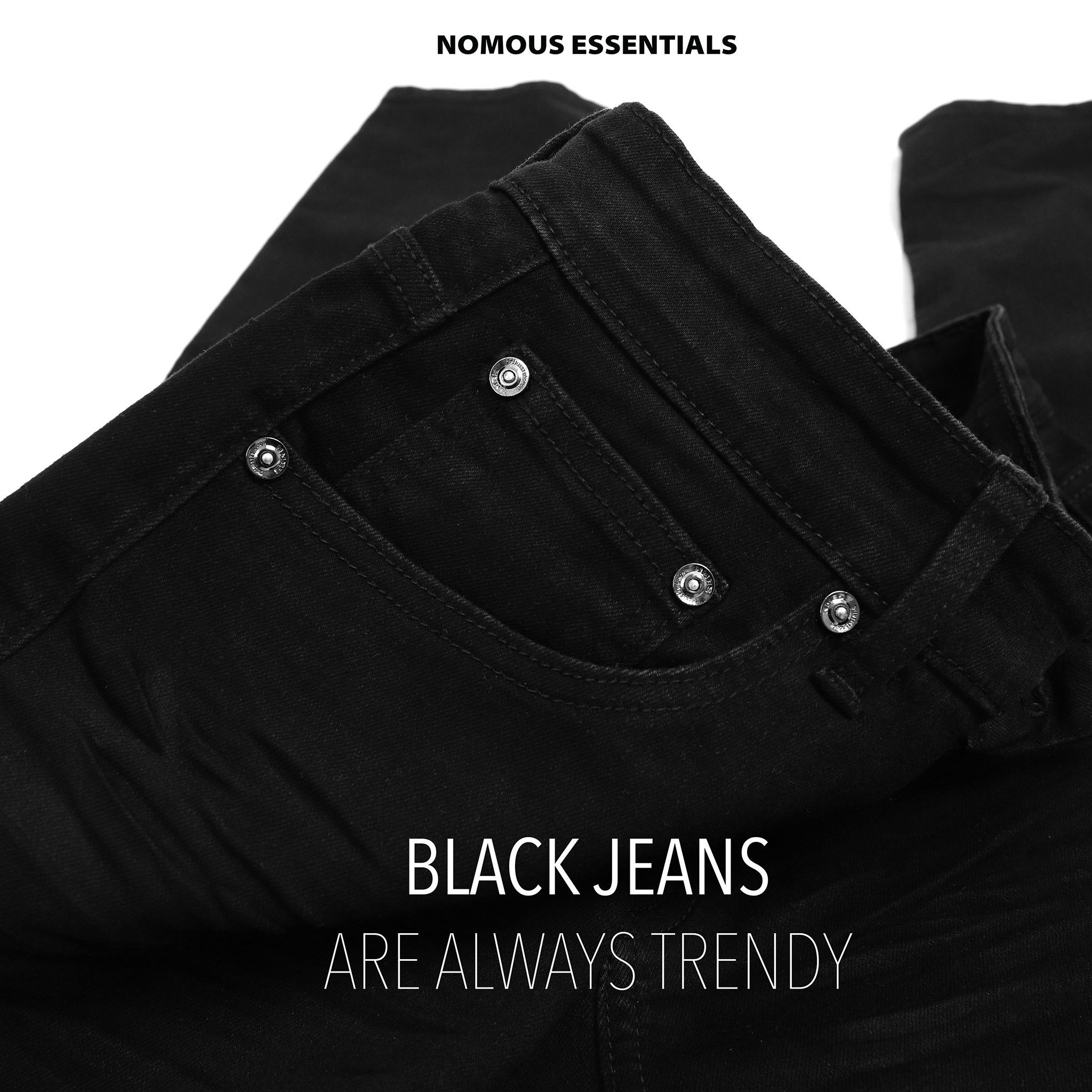 Quần jeans NOMOUS ESSENTIALS black skinny