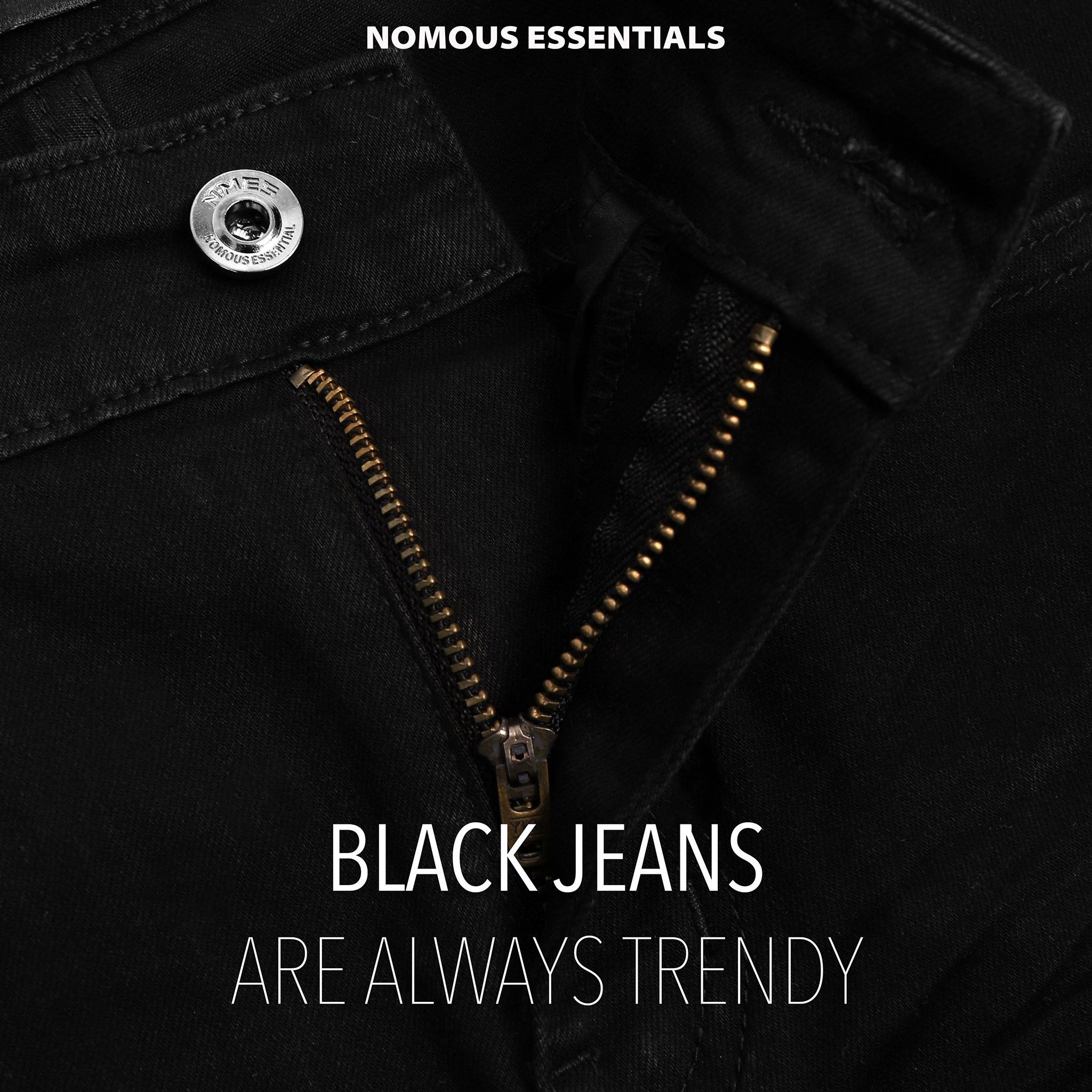Quần jeans NOMOUS ESSENTIALS black skinny