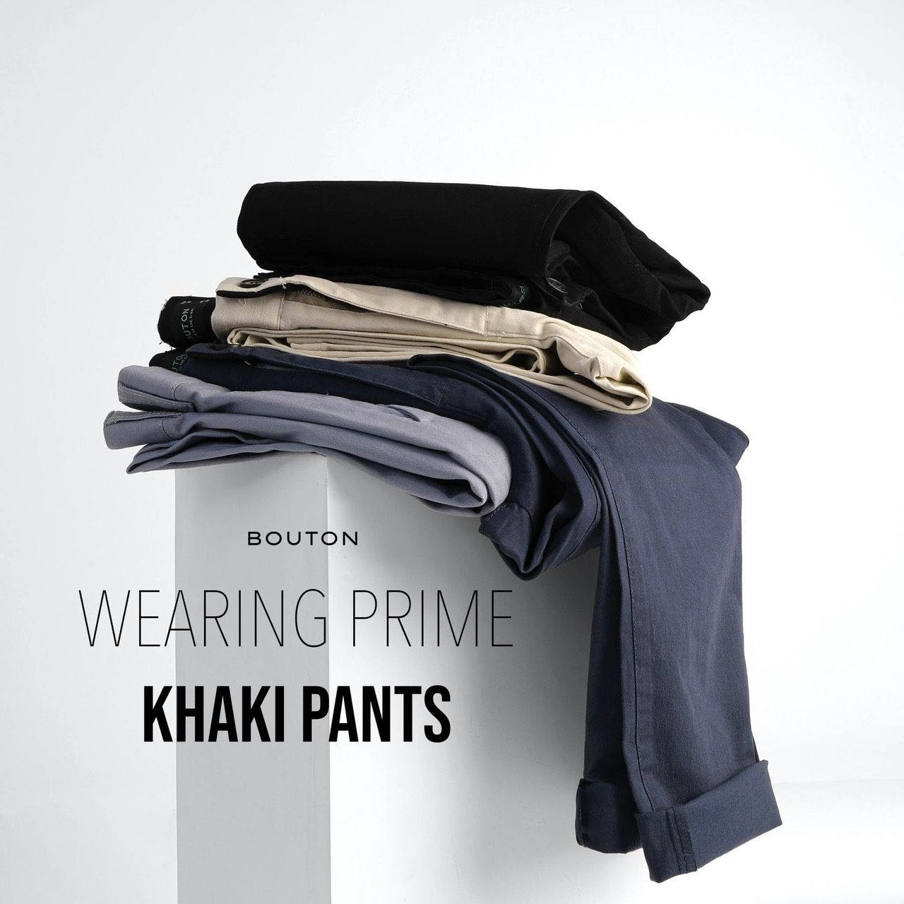 Quần kaki BOUTON Slim