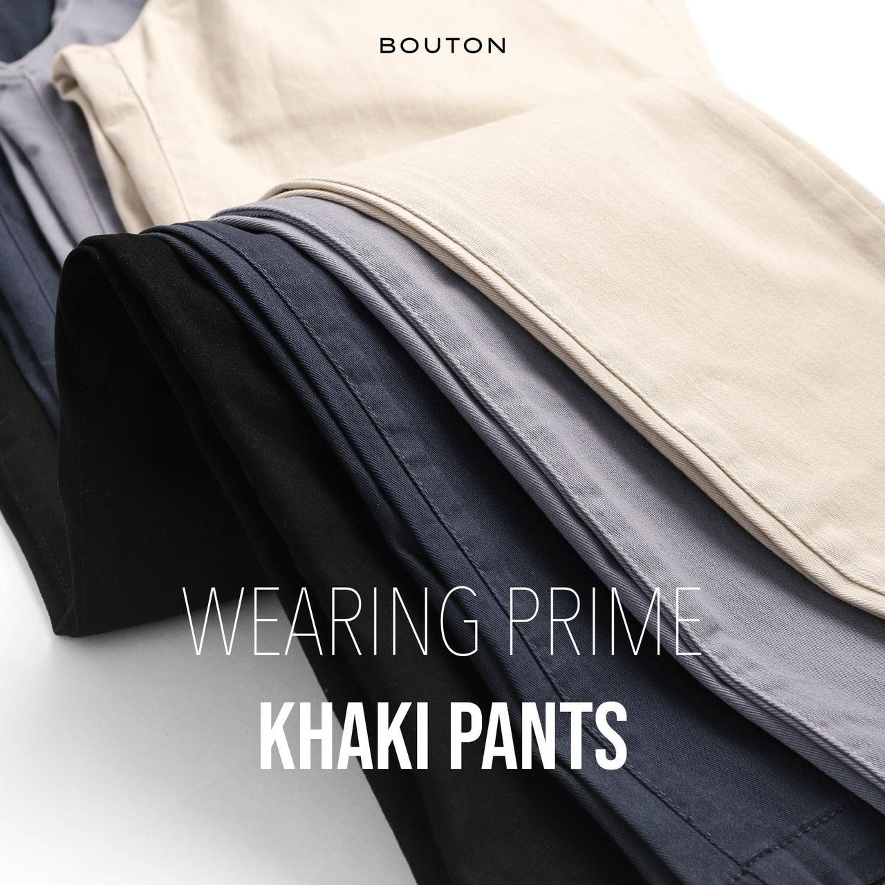 Quần kaki BOUTON Slim