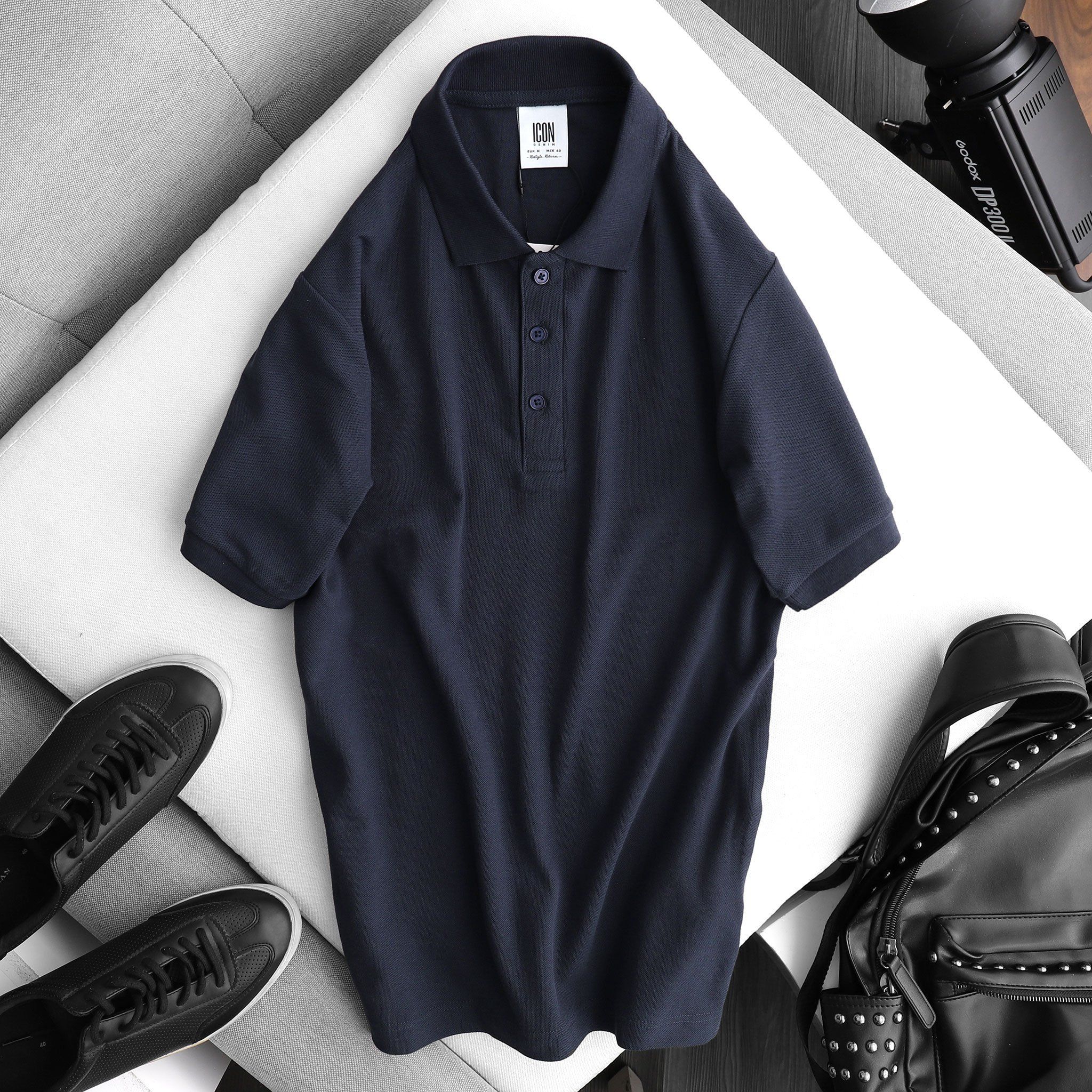 Áo Polo ICON DENIM basic ss20