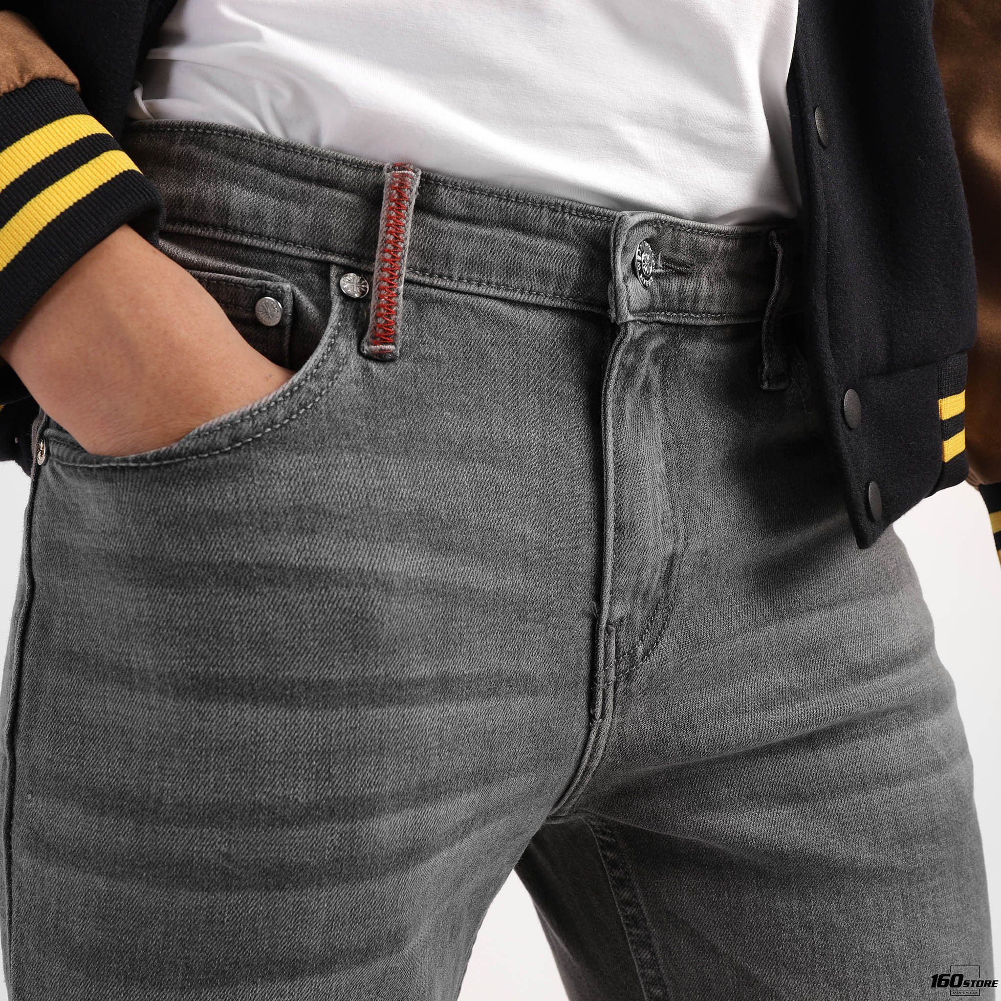 Quần jeans BOUTON Gray wash Skinny