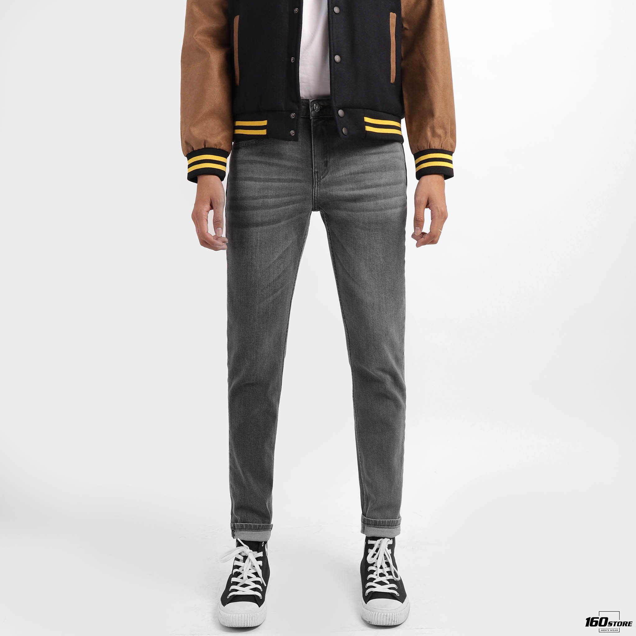 Quần jeans BOUTON Gray wash Skinny