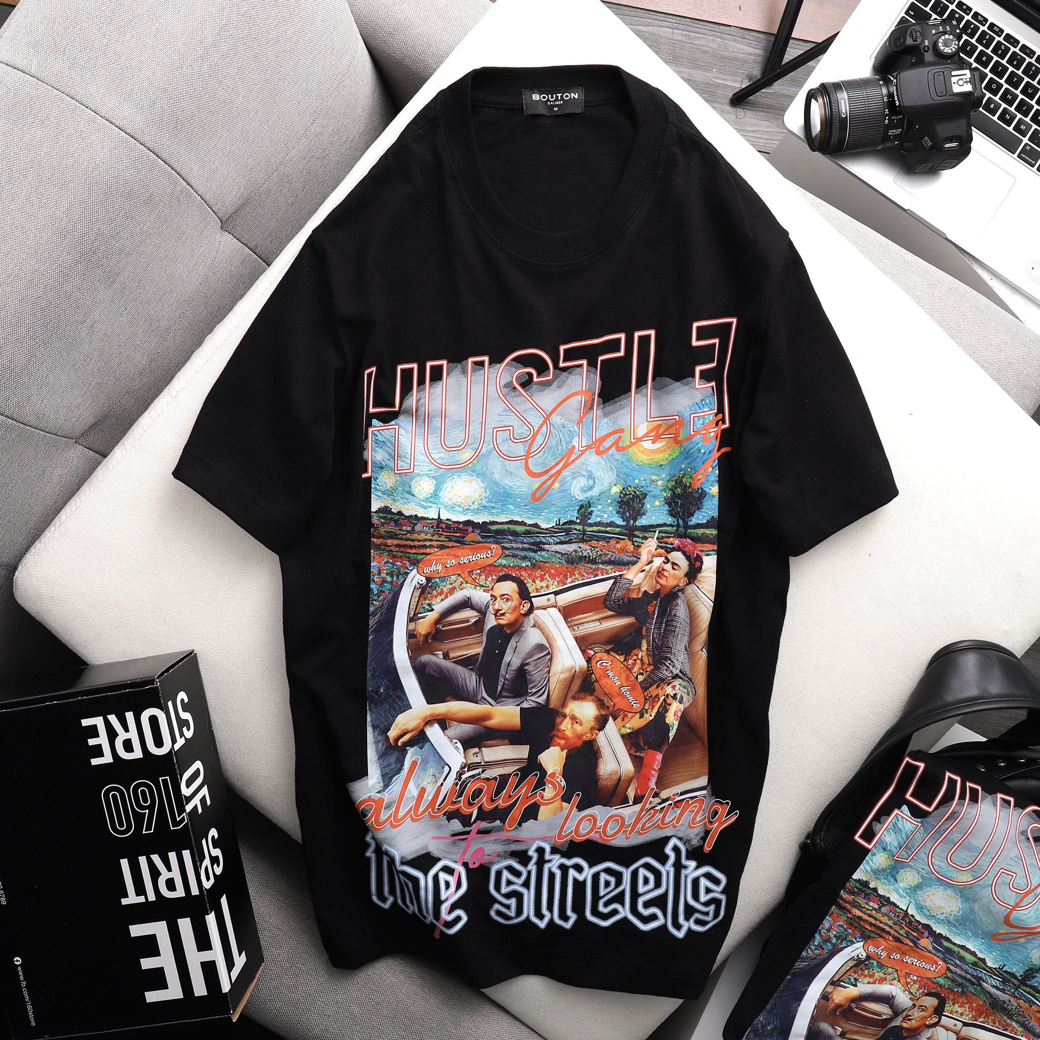 Áo thun BOUTON HUSTLE Printed