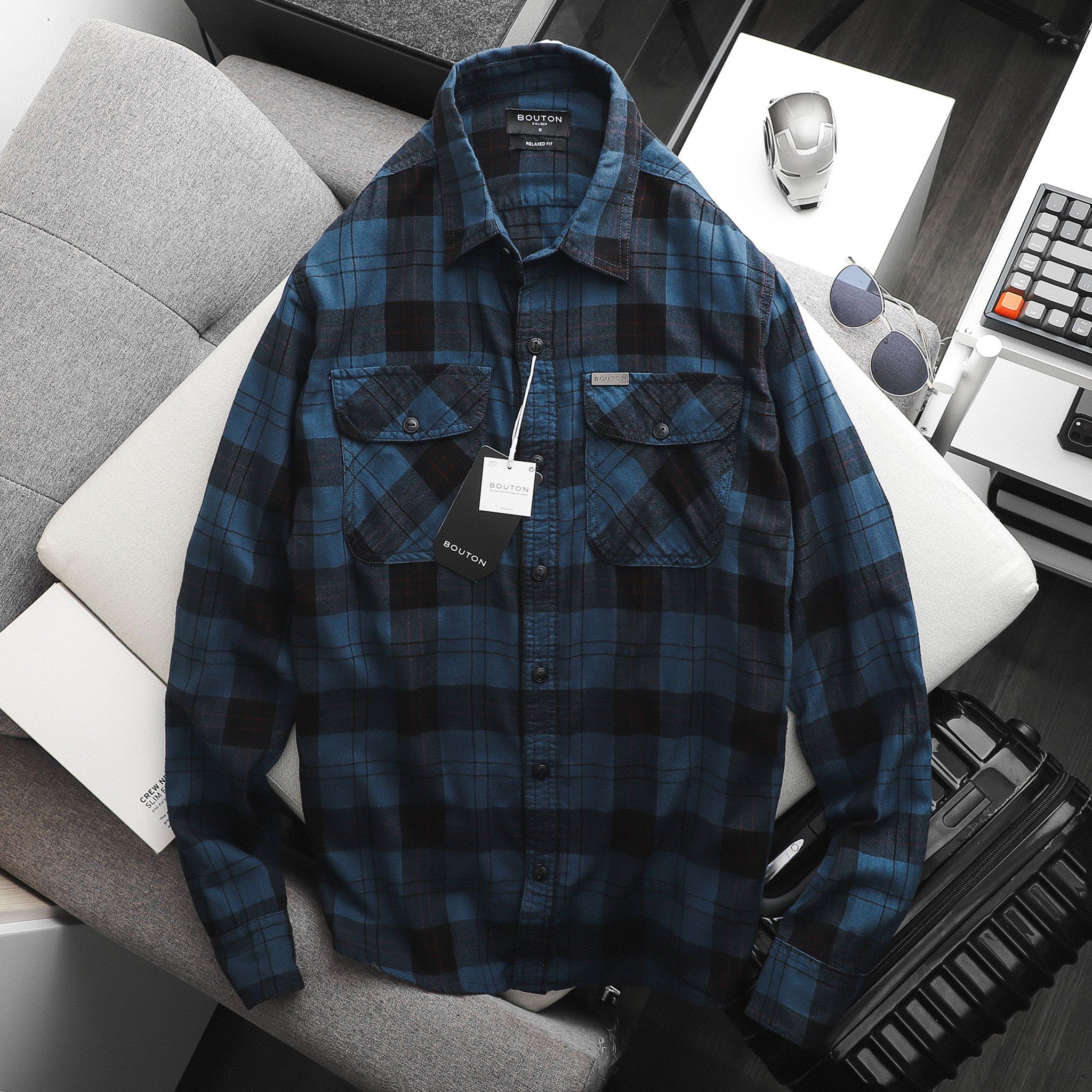Áo sơmi BOUTON flannel caro