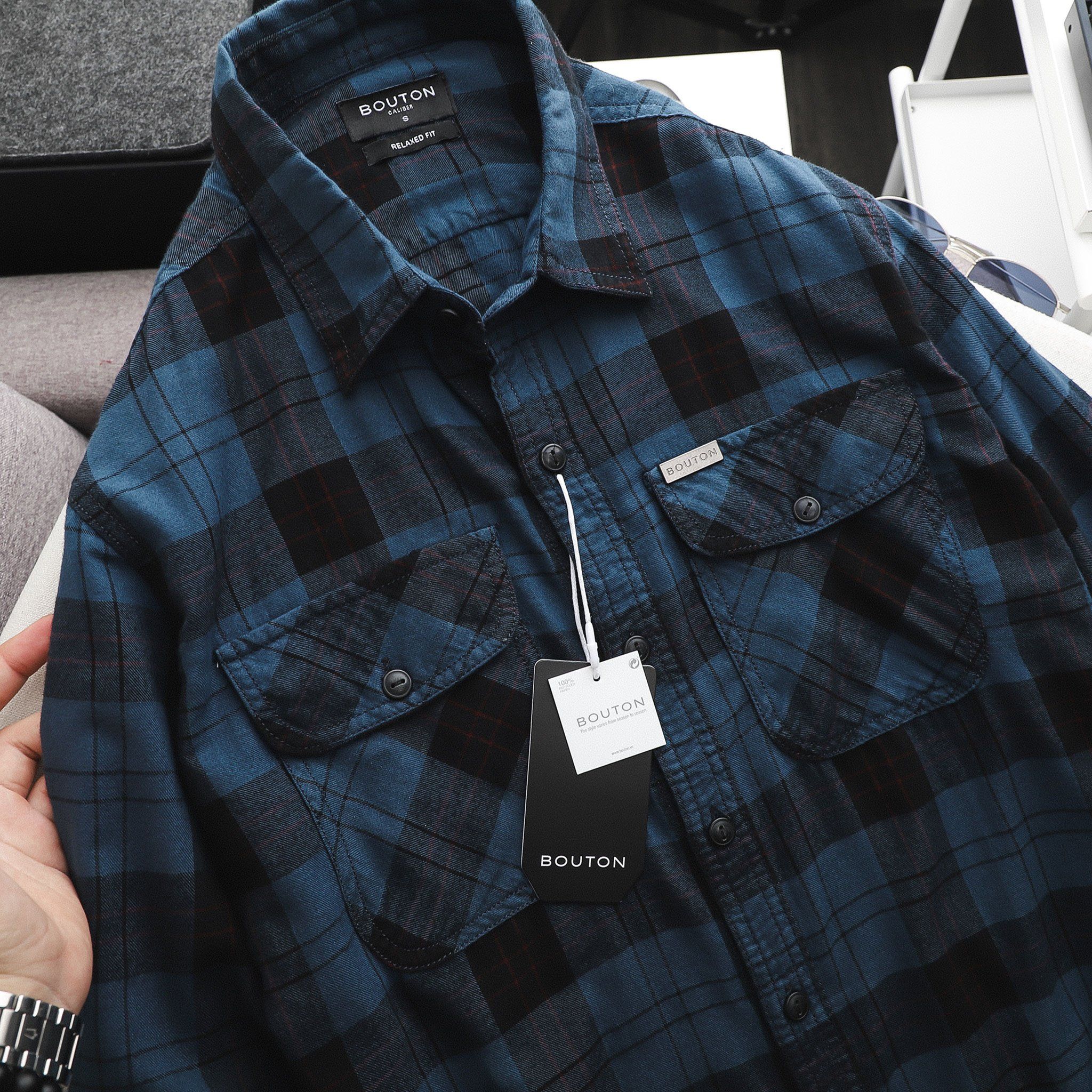 Áo sơmi BOUTON flannel caro