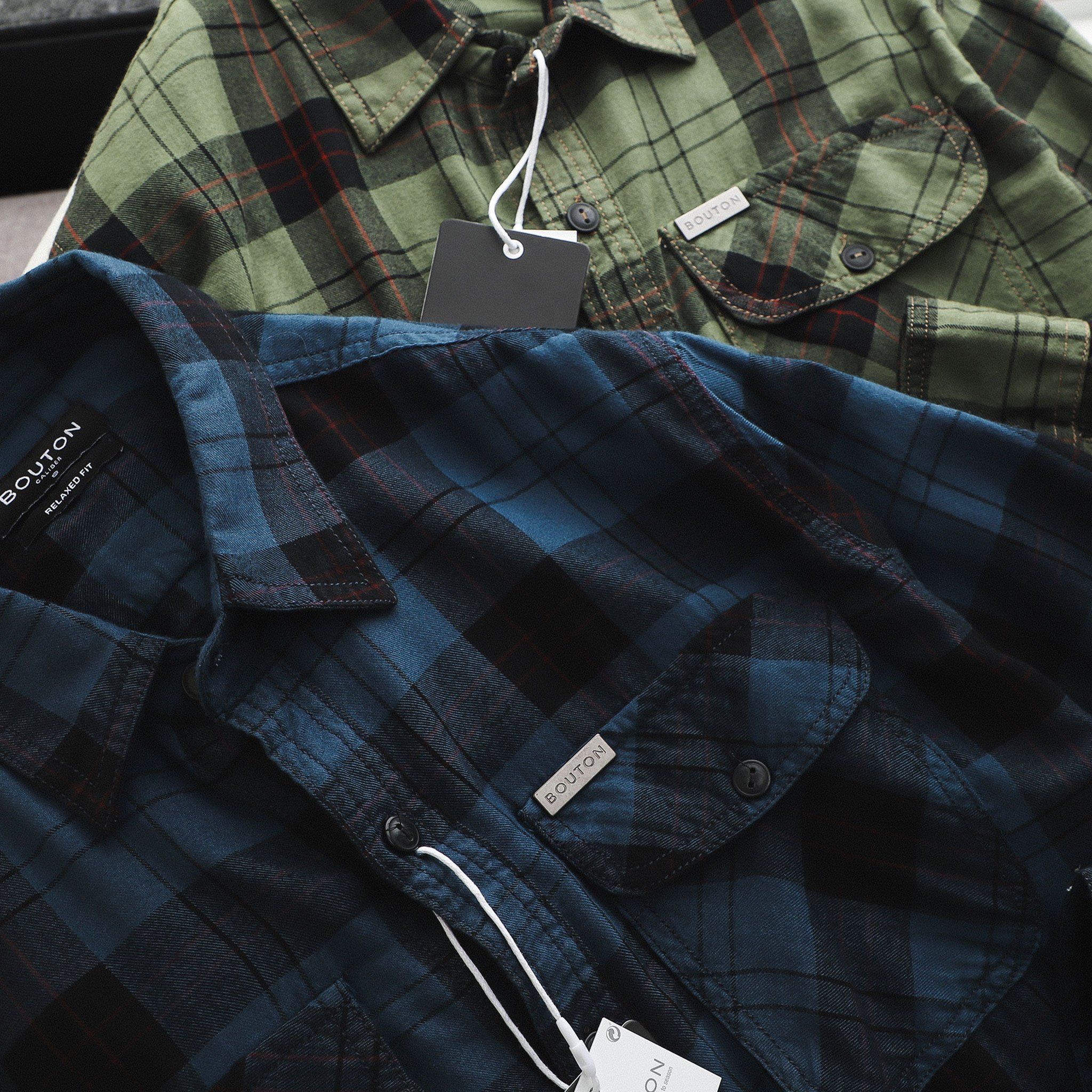 Áo sơmi BOUTON flannel caro