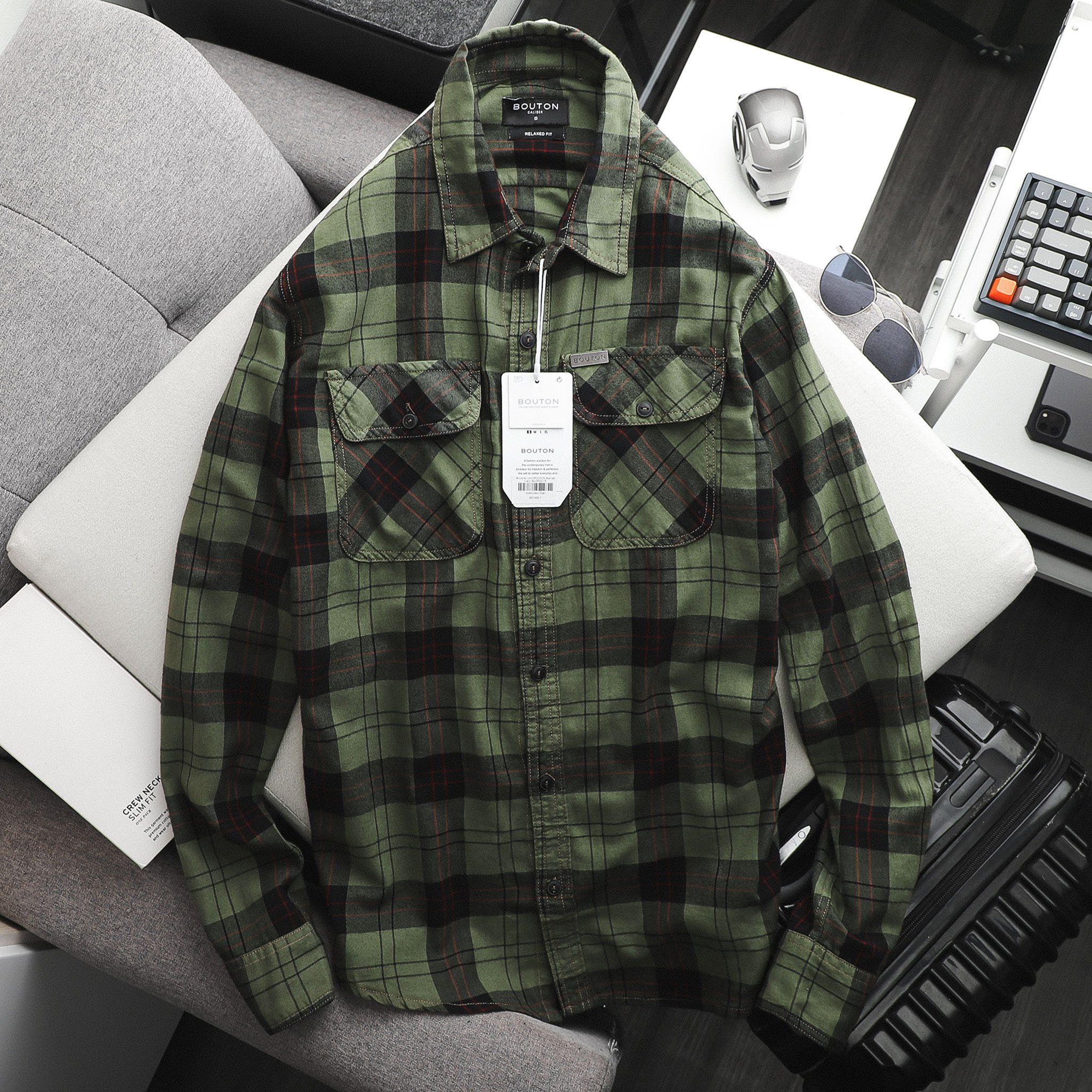 Áo sơmi BOUTON flannel caro