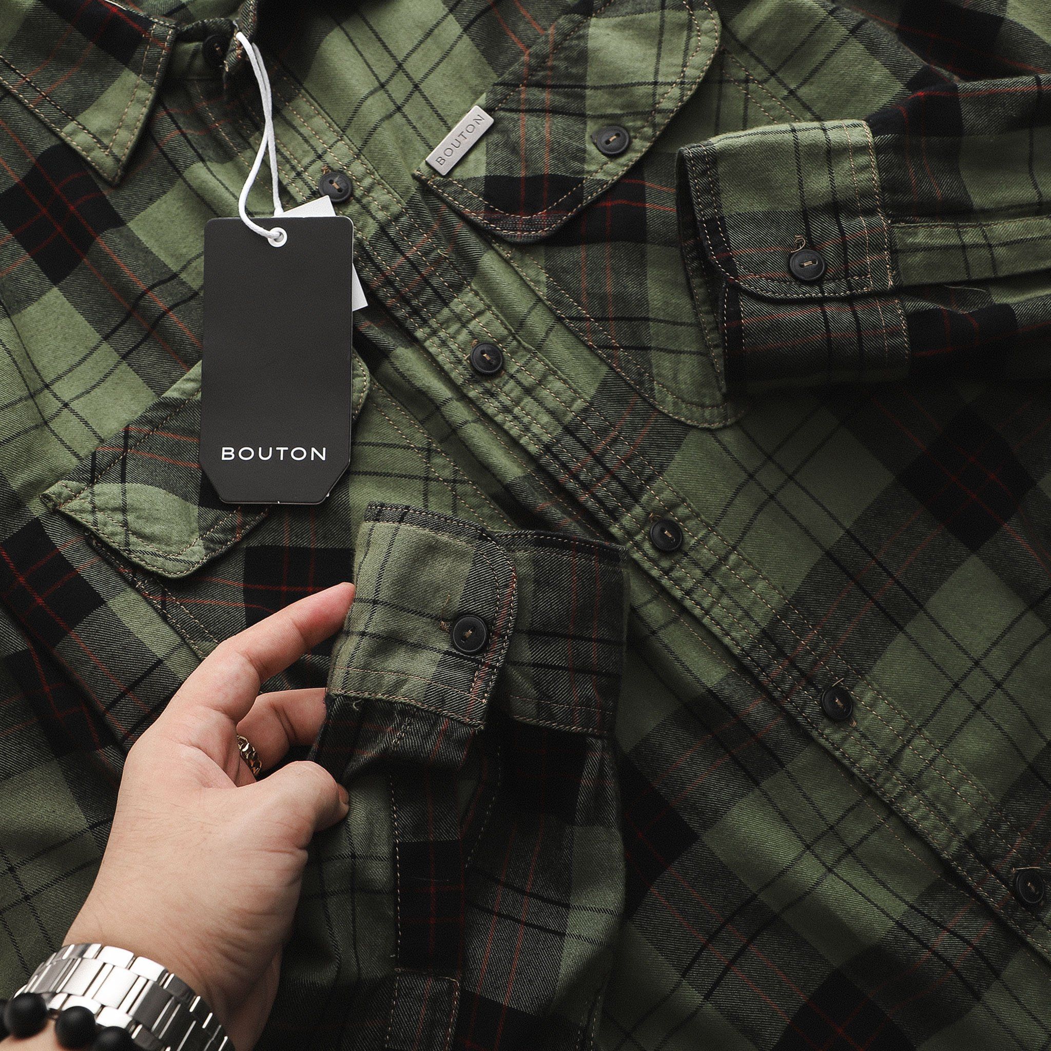 Áo sơmi BOUTON flannel caro