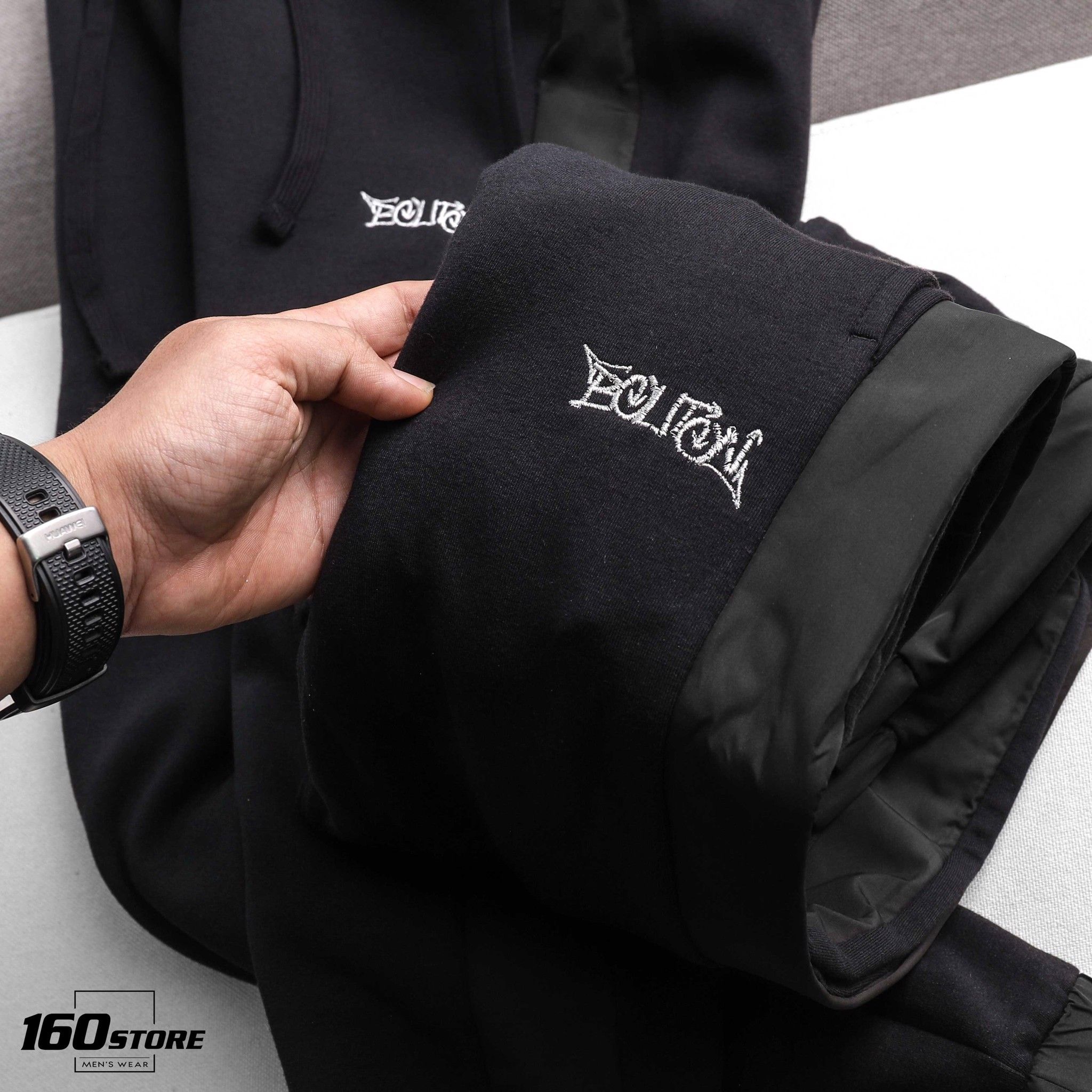 Quần jogger BOUTON phối sọc