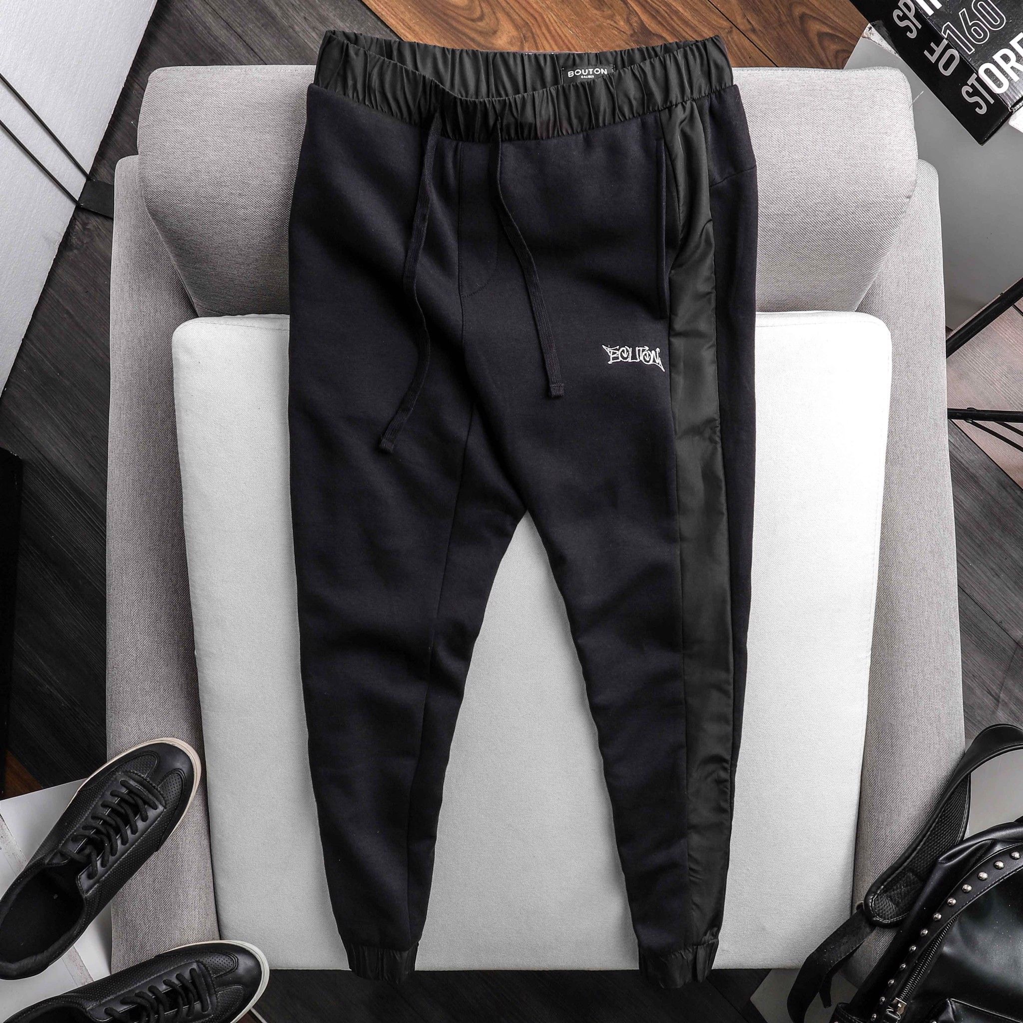 Quần jogger BOUTON phối sọc