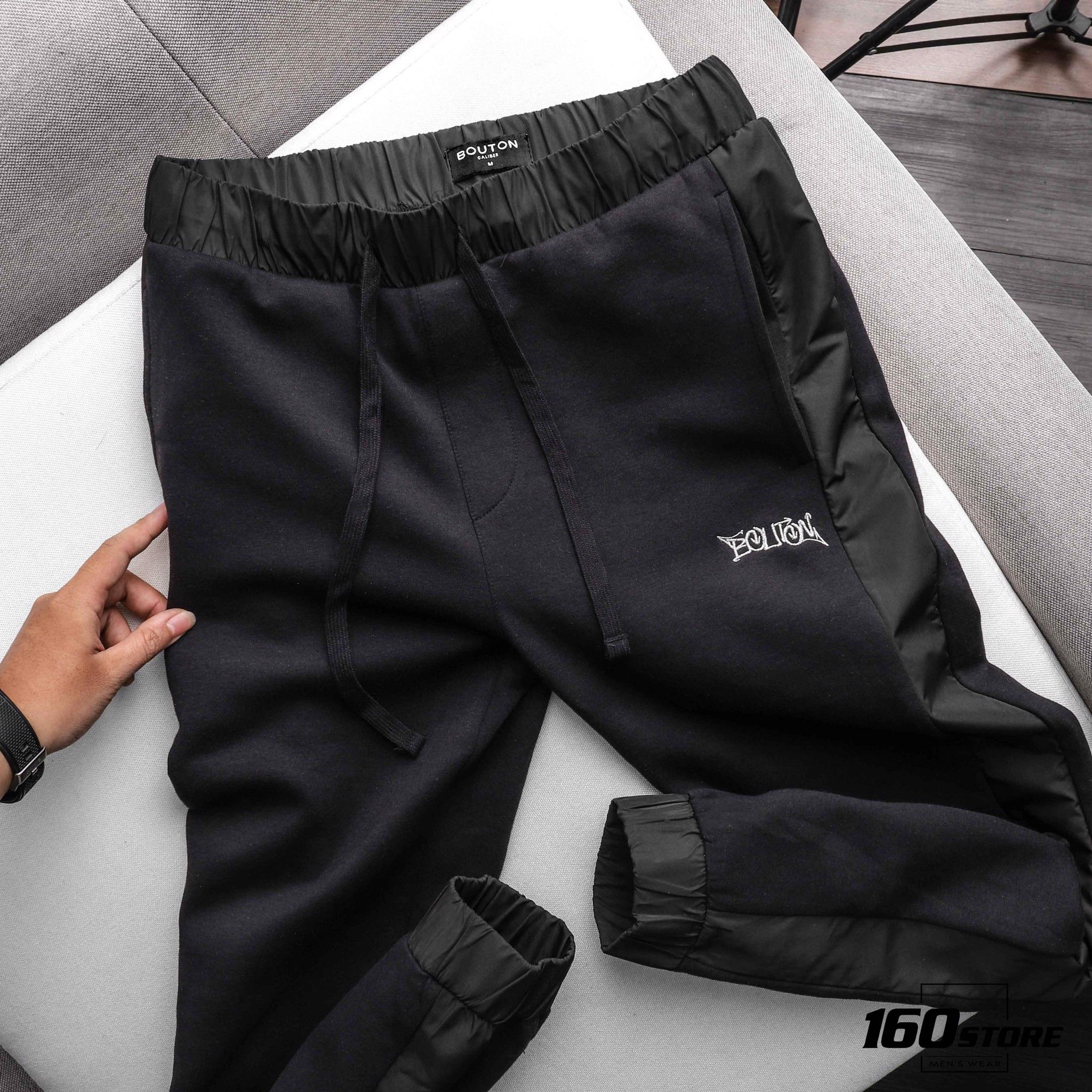 Quần jogger BOUTON phối sọc