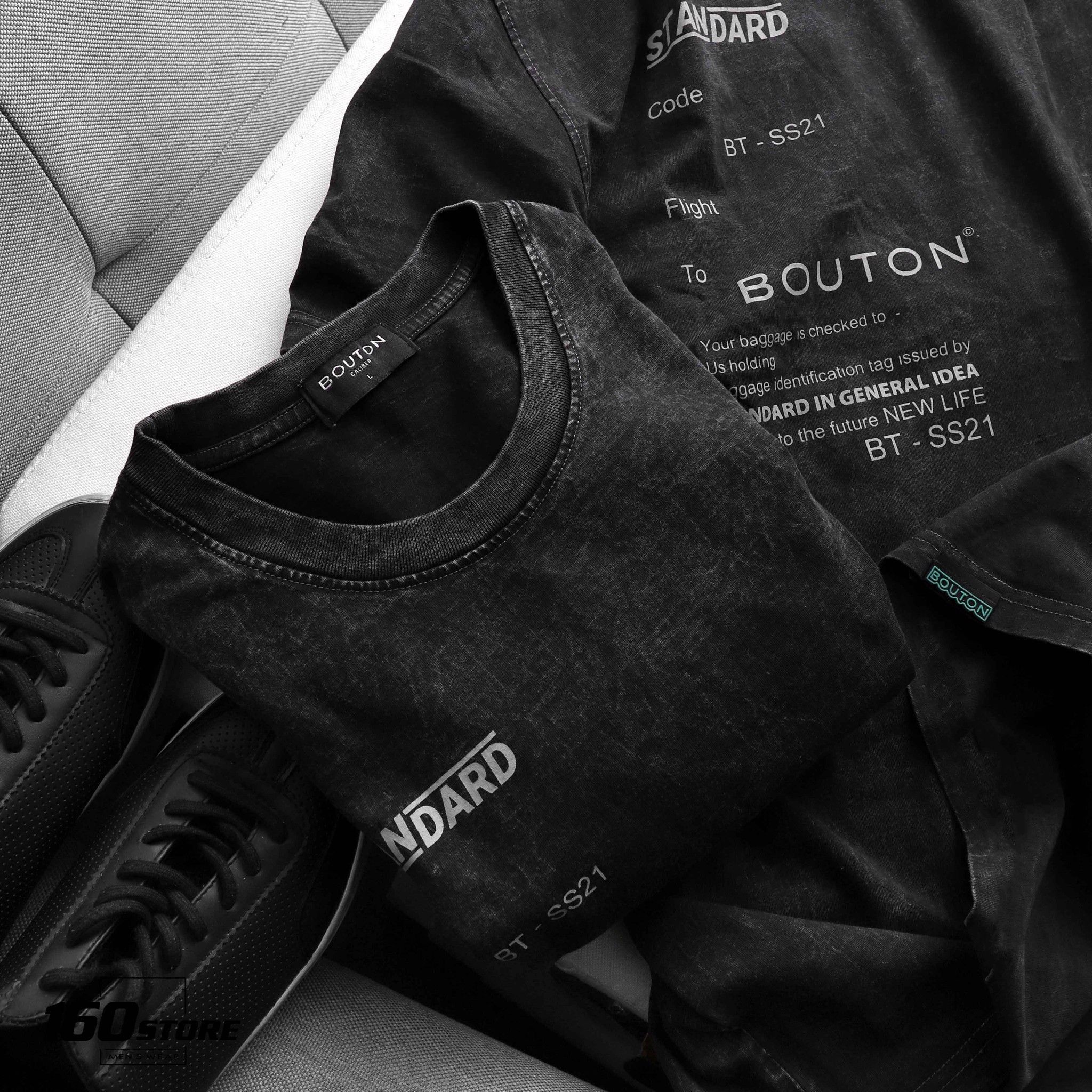 Áo thun BOUTON STANDARD wash acid