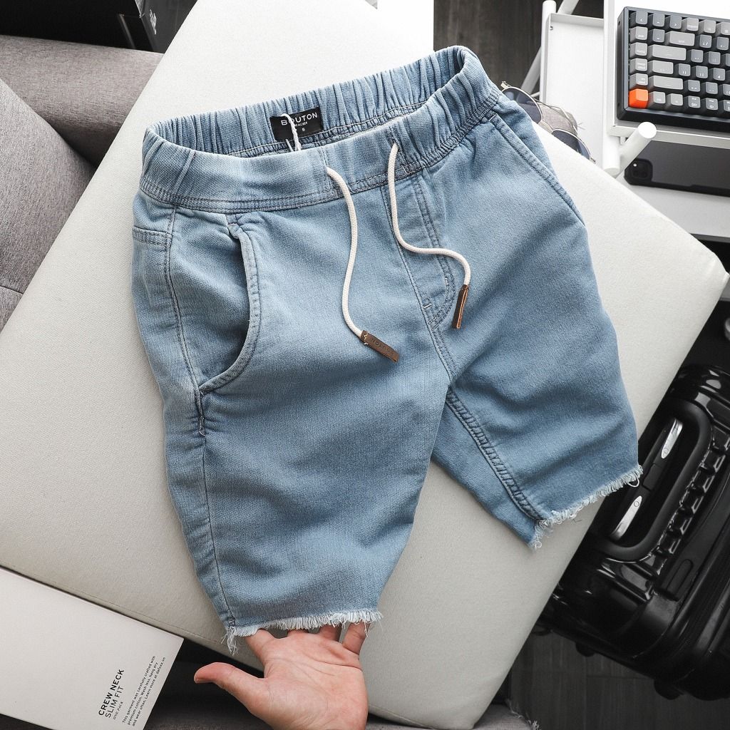 Quần short BOUTON soft denim ss21