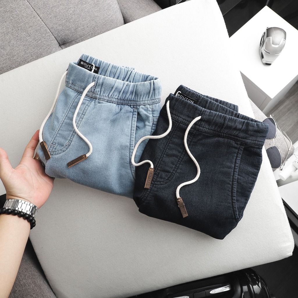 Quần short BOUTON soft denim ss21
