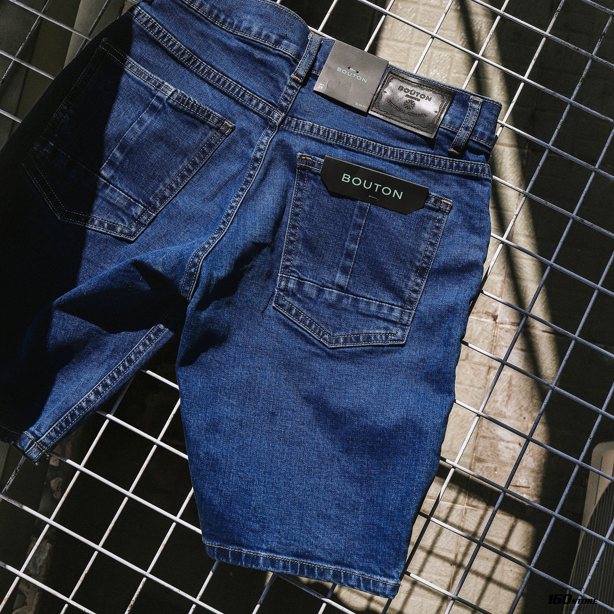 Quần Short Jeans BOUTON Slim