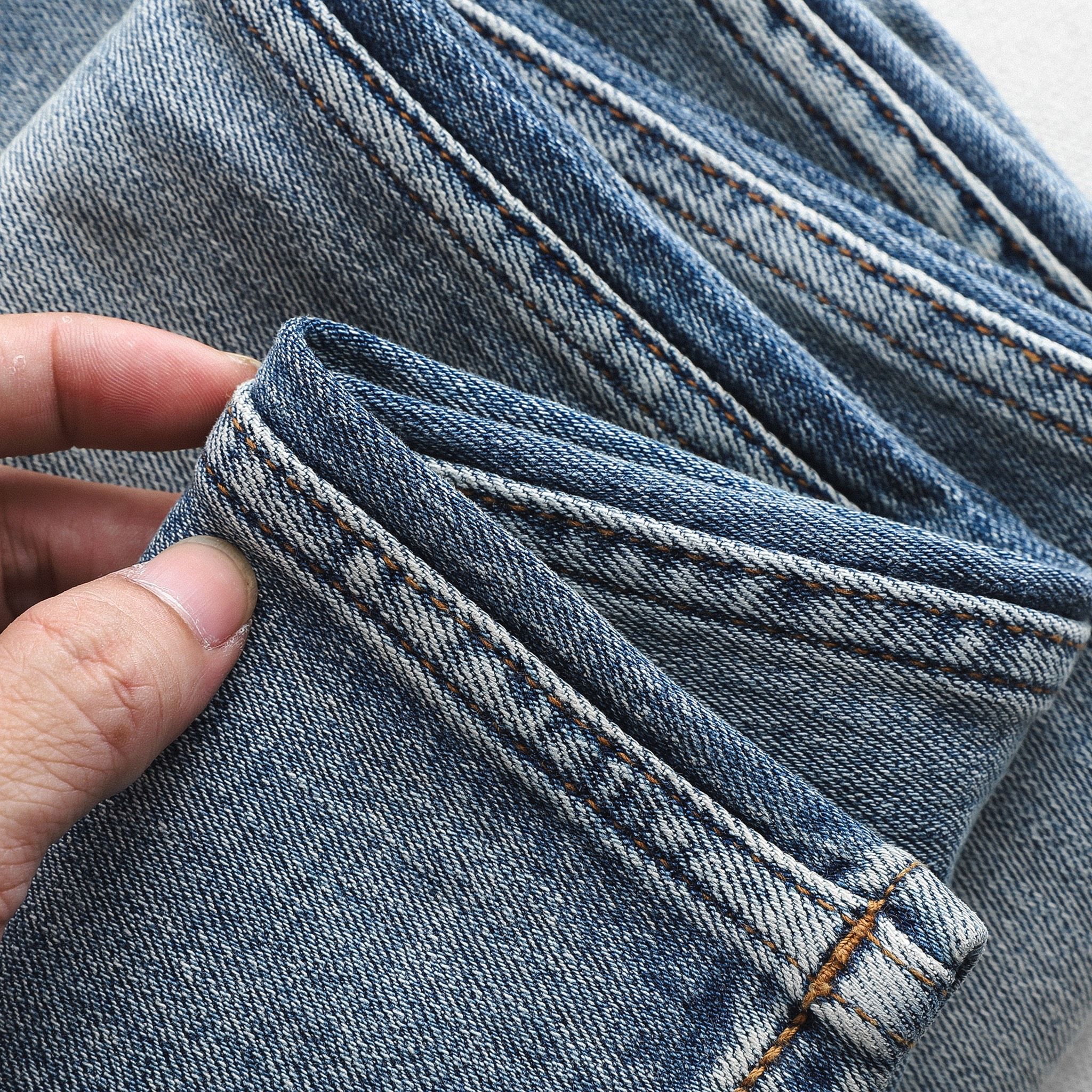 Quần Jeans BOUTON Mix Blue Skinny