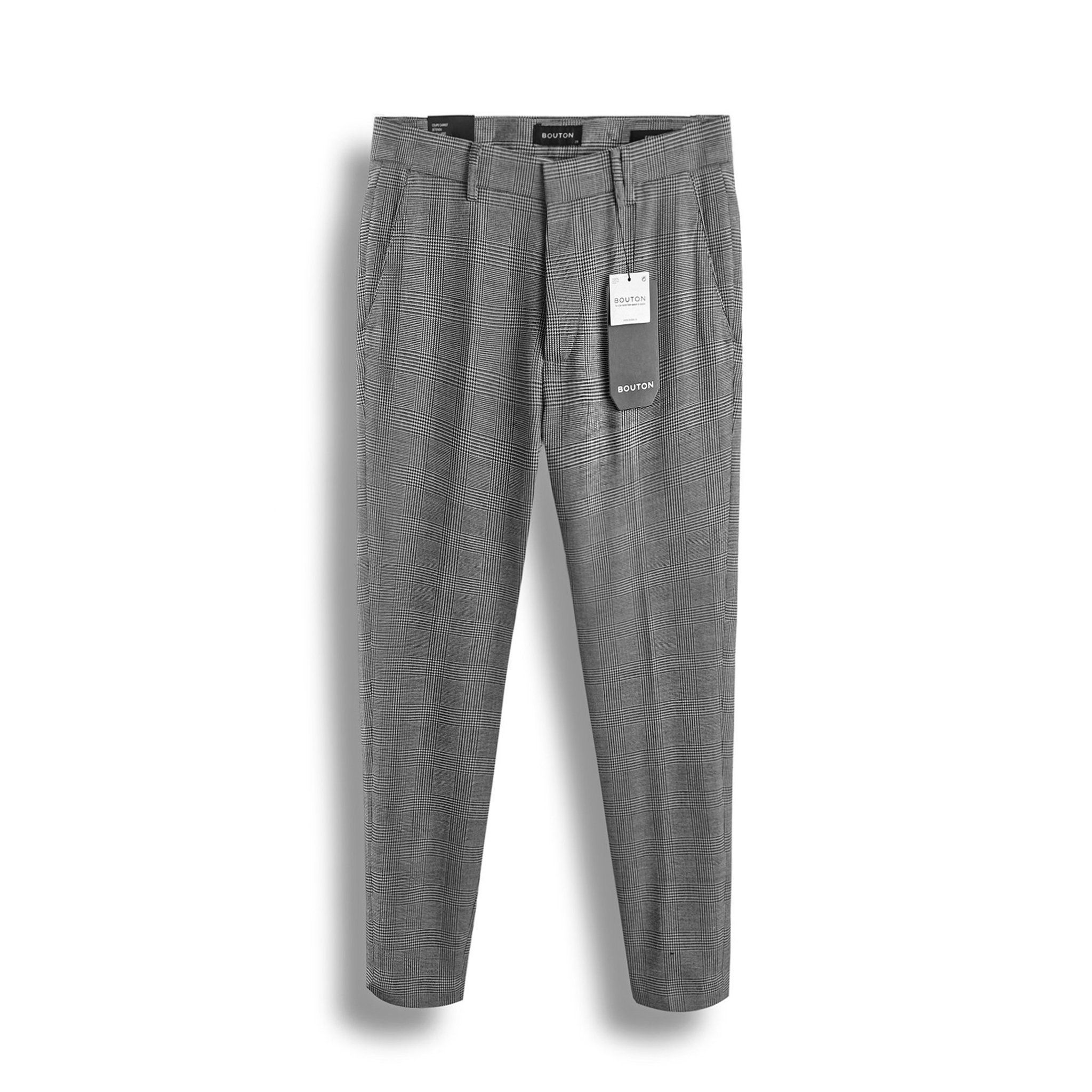 Quần Tây Caro BOUTON Carrot