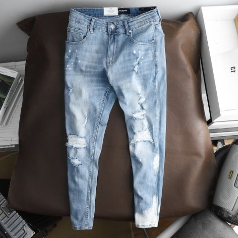 Quần Jean Nam ICONDENIM Skinny Acid Heavy Wash