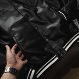 Áo Khoác Bomber Leather ICONDENIM The Strong Are The Winners