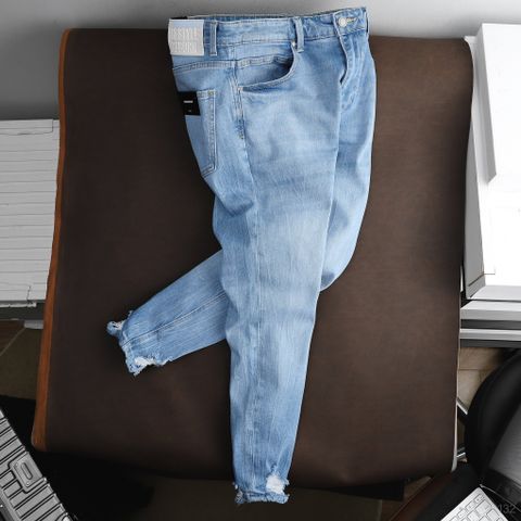 Quần Jean Nam ICONDENIM Skinny Blue Wash Ripped