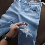 Quần Jean Nam ICONDENIM Skinny Blue Wash Ripped