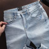 Quần Jean Nam Vẩy Sơn ICONDENIM Skinny Light Blue Wash