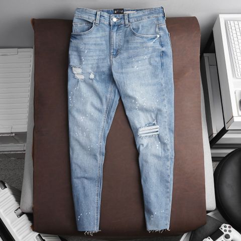 Quần Jean Nam ICONDENIM Skinny Blue Wash x Ripped