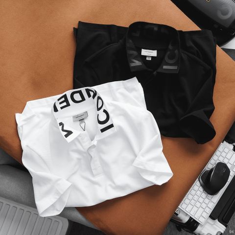 Áo Polo Nam ICONDENIM Phối In Cổ Áo