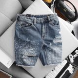 Quần Short Jeans ICONDENIM Bandana Pattern Light Blue