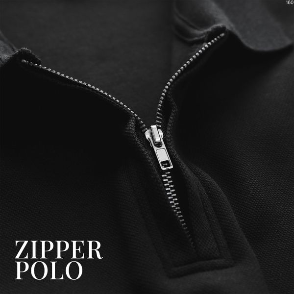 Áo Polo ICONDENIM Long Zip Basic