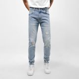 Quần Jean Nam ICONDENIM Light Blue Wash Ripped Slim-fit