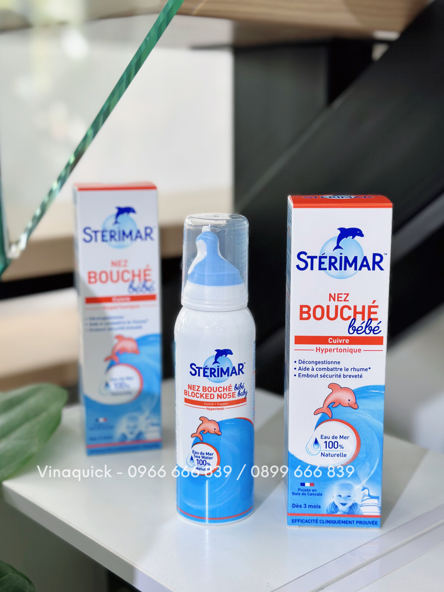 Xịt muối biển Stérimar kháng viêm cá heo cam - 100ml