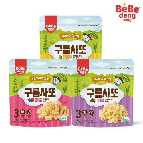 Bánh Bỏng Hữu Cơ BeBedang Cho Bé Từ 12M+ (10g)