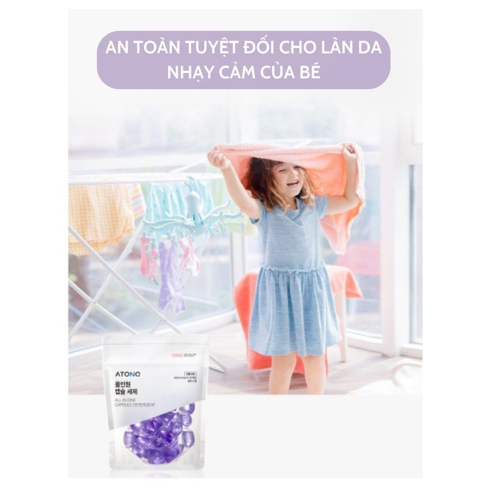 Viên Giặt ALL IN ONE Chiết Xuất Tự Nhiên Atono2 (30 Viên)