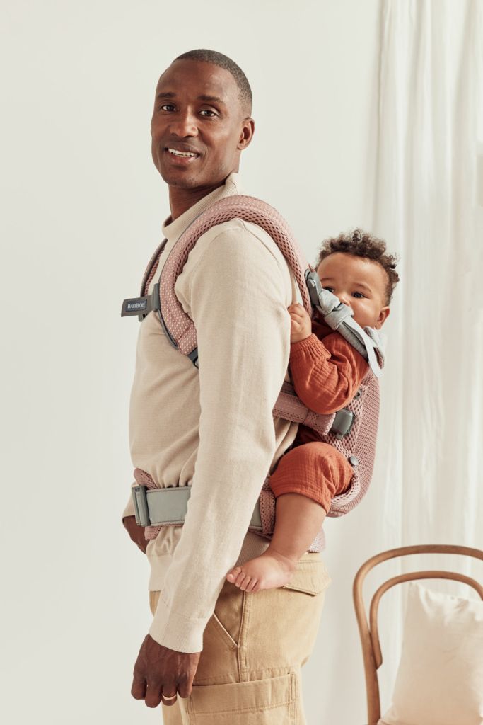 Địu Trẻ Em Baby Bjorn Baby Carrier Harmony - Màu Dusty Pink