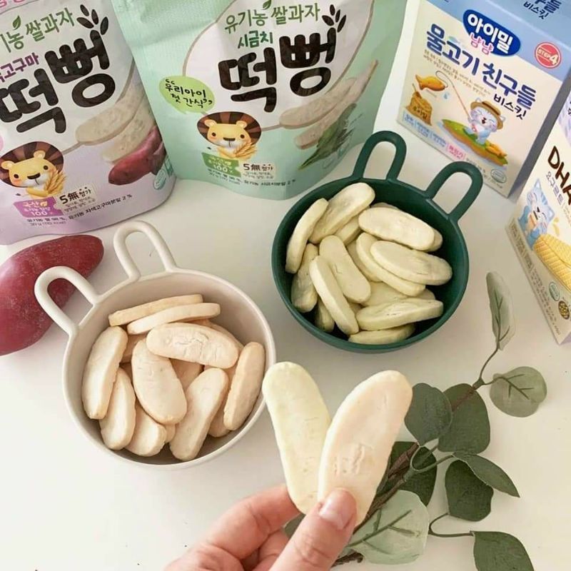 Bánh Gạo Thanh Dẹt Hữu Cơ Hàn Quốc ILDONG AYIYUM 30g (6M+)