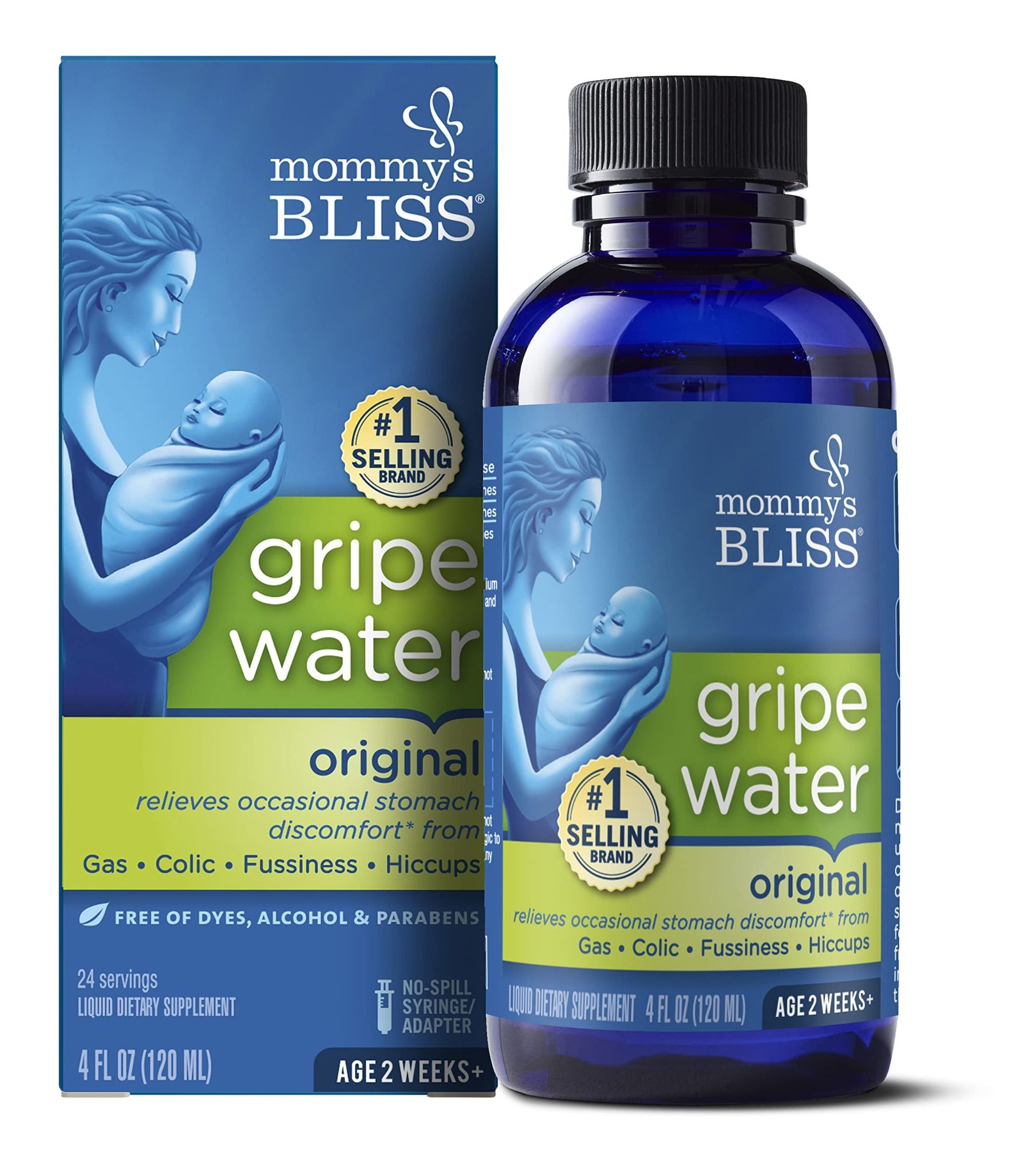 Giảm quấy khóc do đầy hơi nôn trớ Colic & nấc cụt Mommy's Bliss Gripe Water 120ml