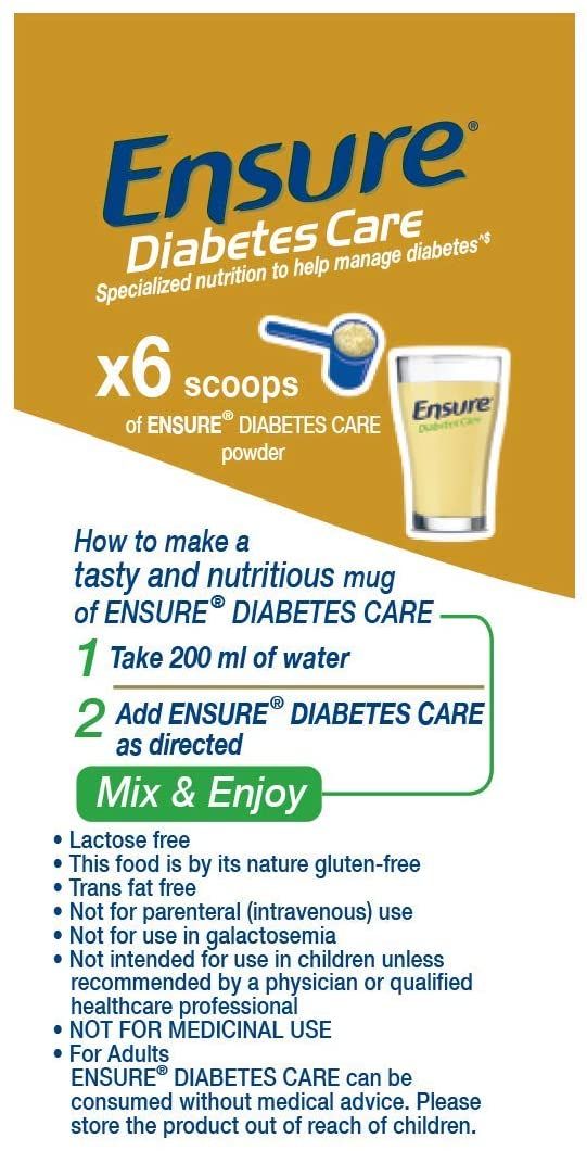 Sữa bột Ensure Diabetes Care dành cho người tiểu đường vị Vanilla (400g)